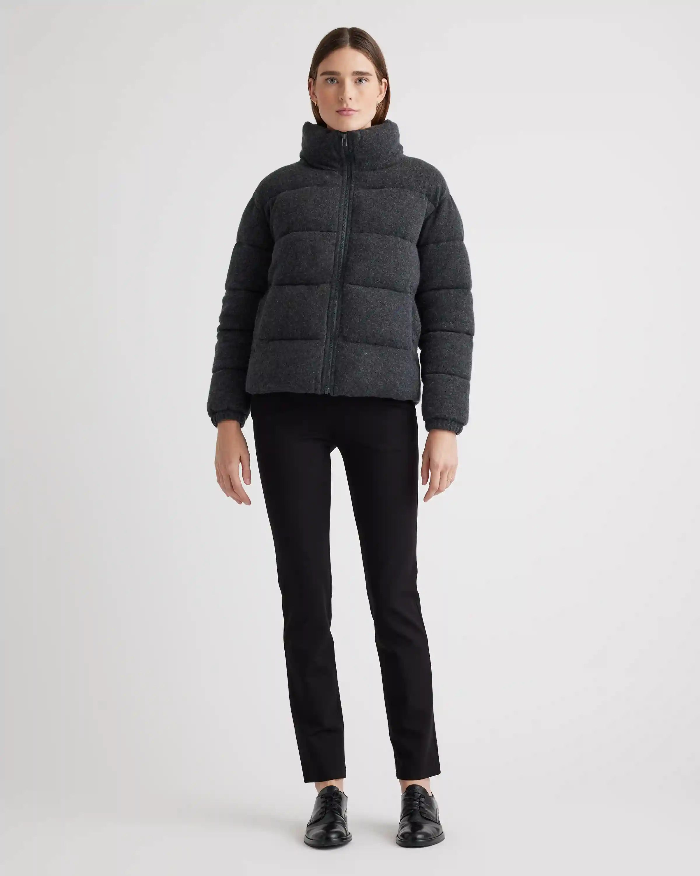 Mongolian Cashmere Puffer Jacket