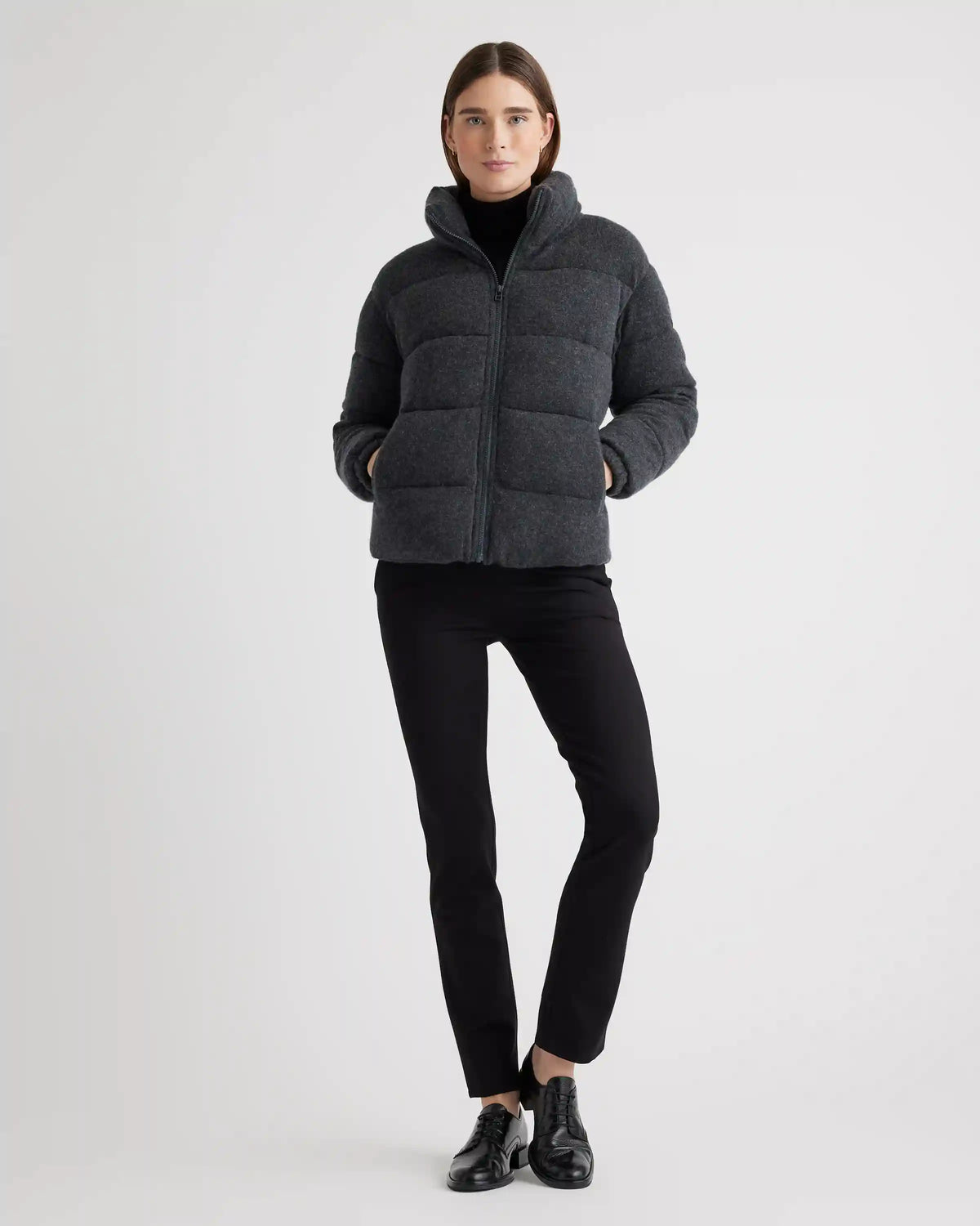 Mongolian Cashmere Puffer Jacket
