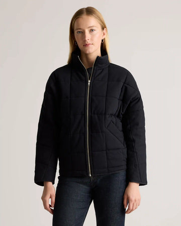 Organic Cotton Quilted Knit Jacket