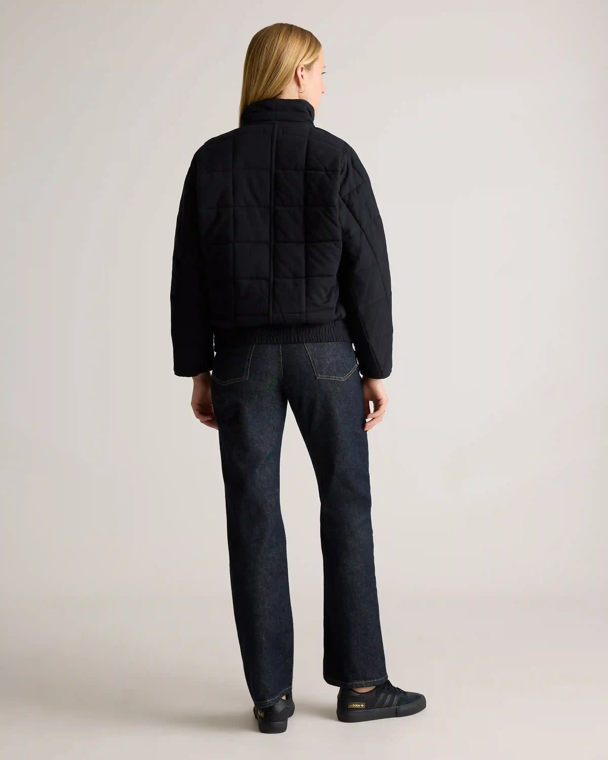 Organic Cotton Quilted Knit Jacket