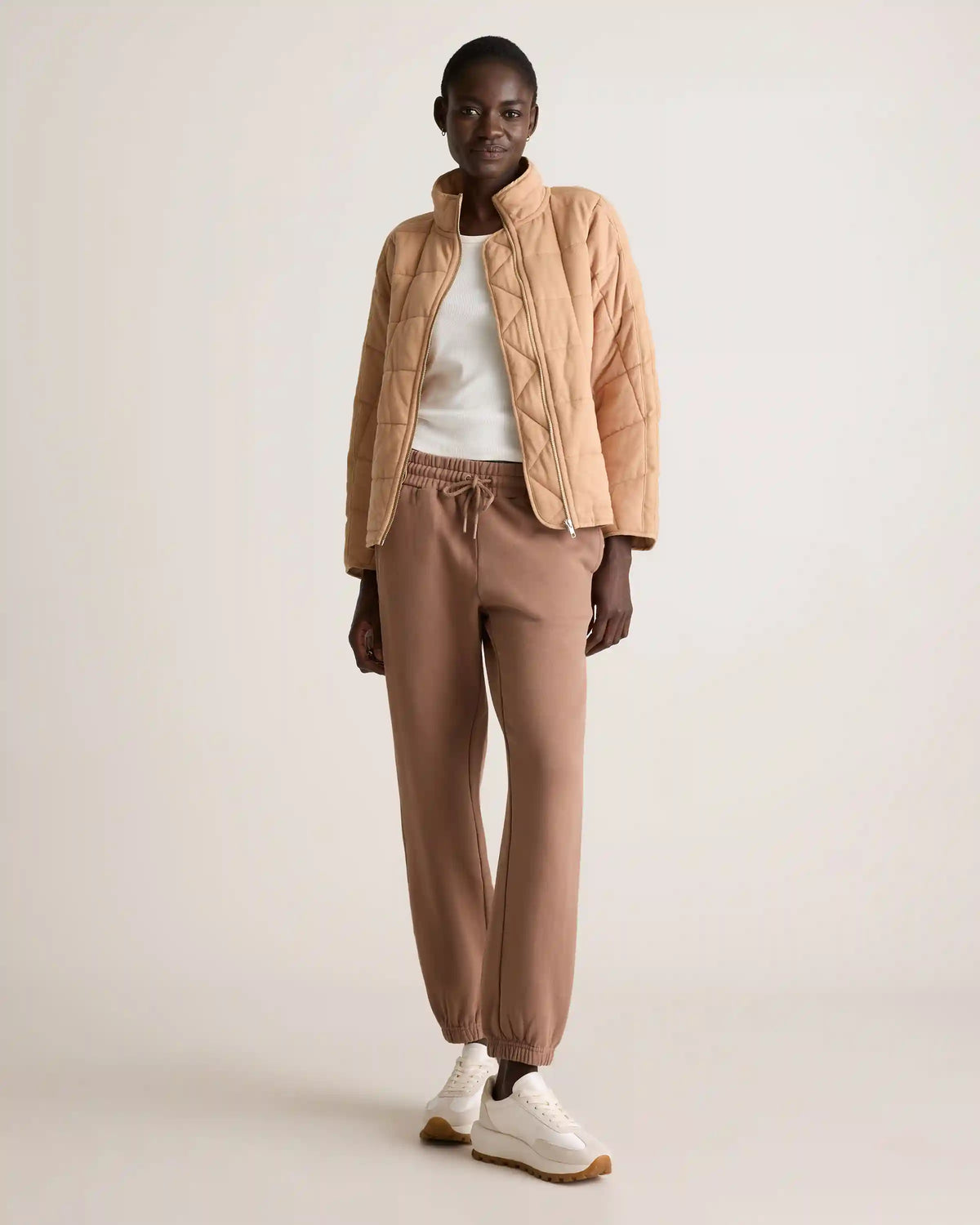 Organic Cotton Quilted Knit Jacket