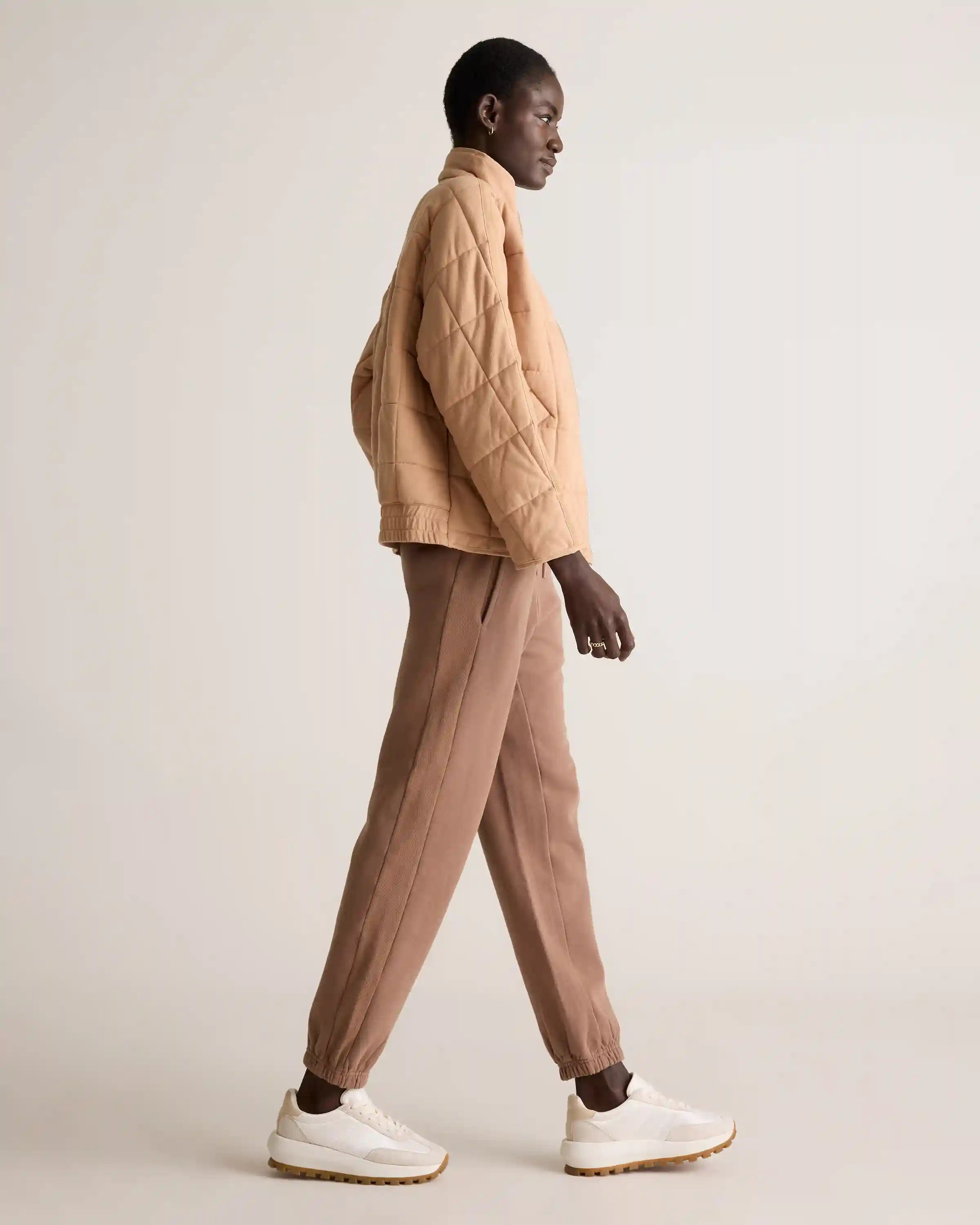 Organic Cotton Quilted Knit Jacket