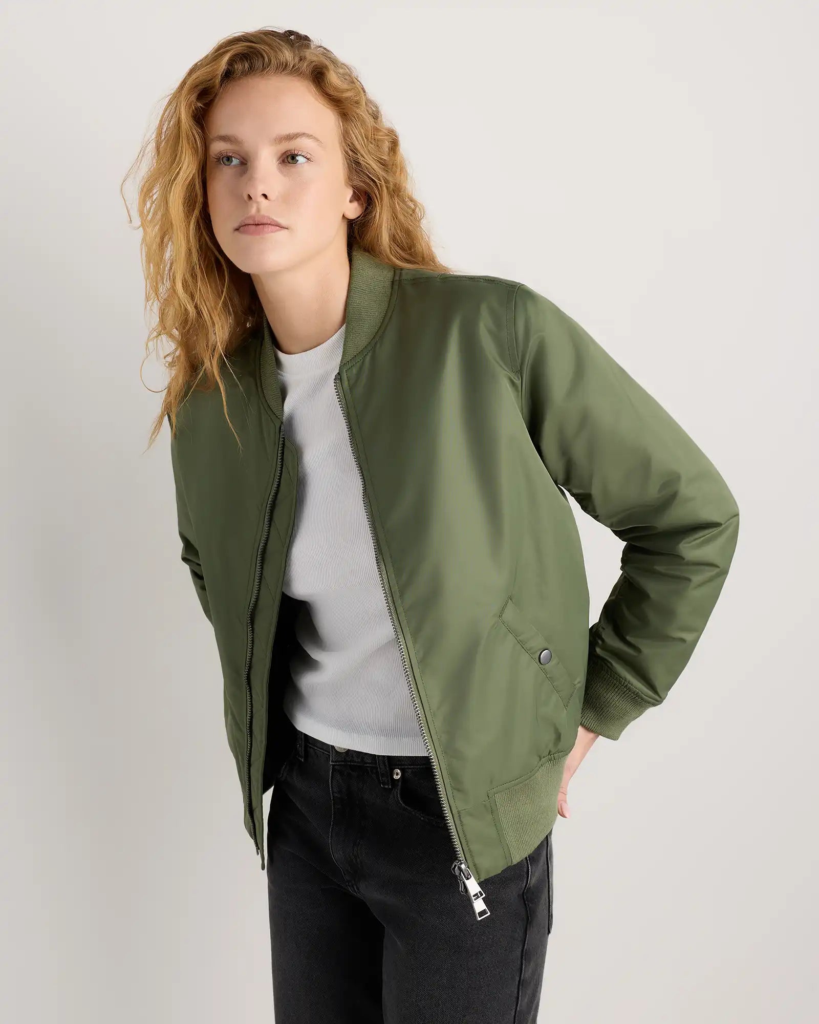 Flight Nylon Bomber Jacket