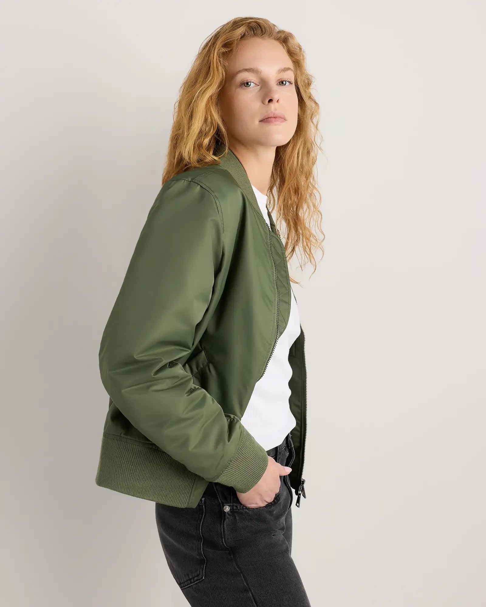 Flight Nylon Bomber Jacket