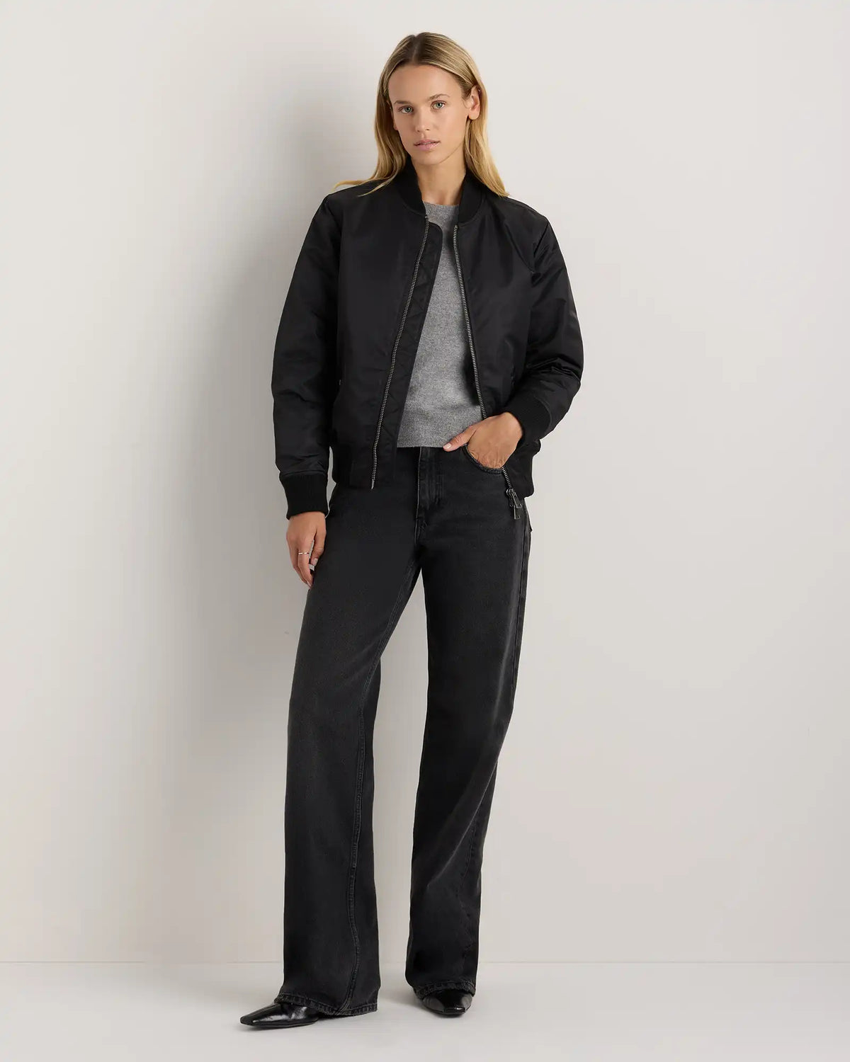 Flight Nylon Bomber Jacket