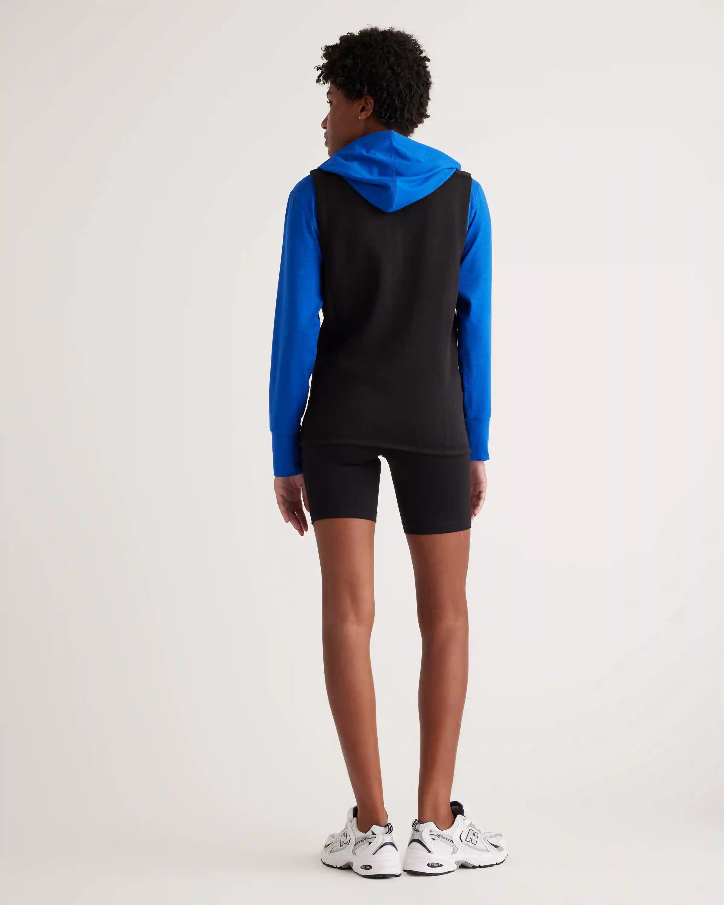 Sweater-Knit Fleece Full-Zip Vest