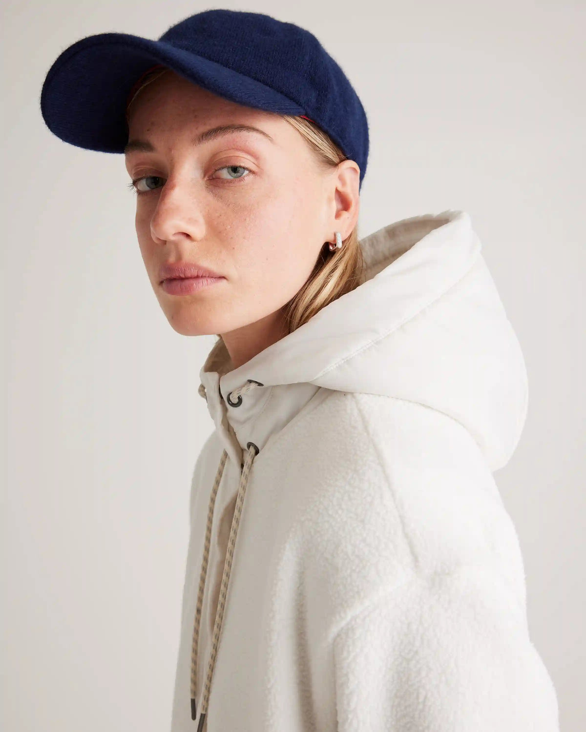 Long Hooded Sherpa Jacket