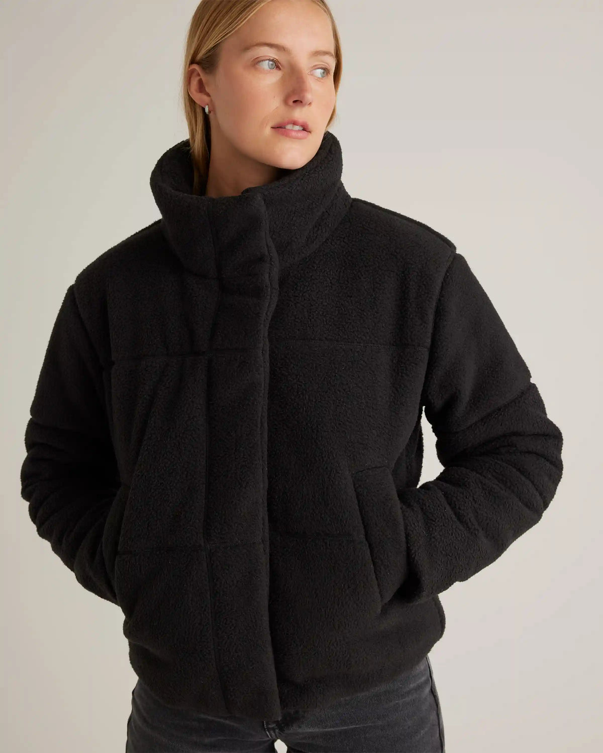 Sherpa Puffer Jacket
