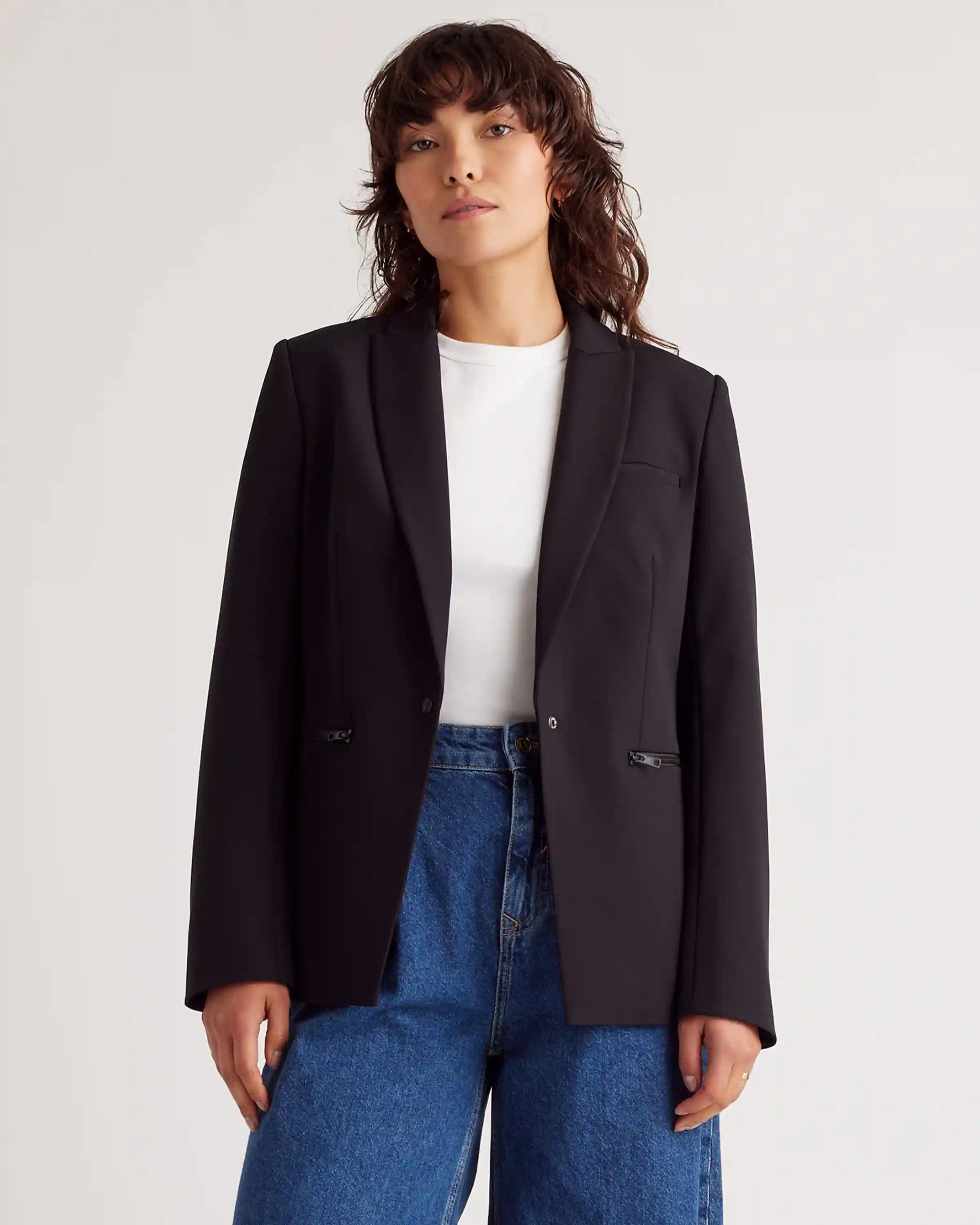Scuba Single-Breasted Convertible Blazer