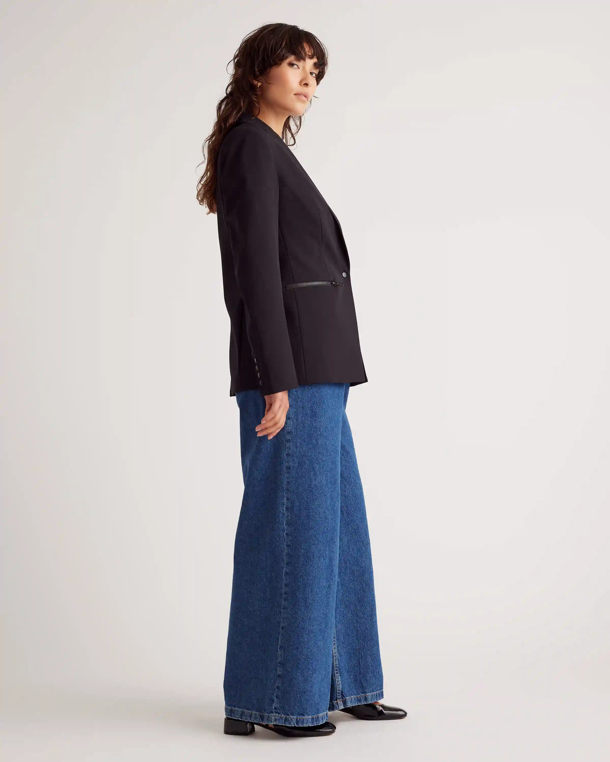 Scuba Single-Breasted Convertible Blazer