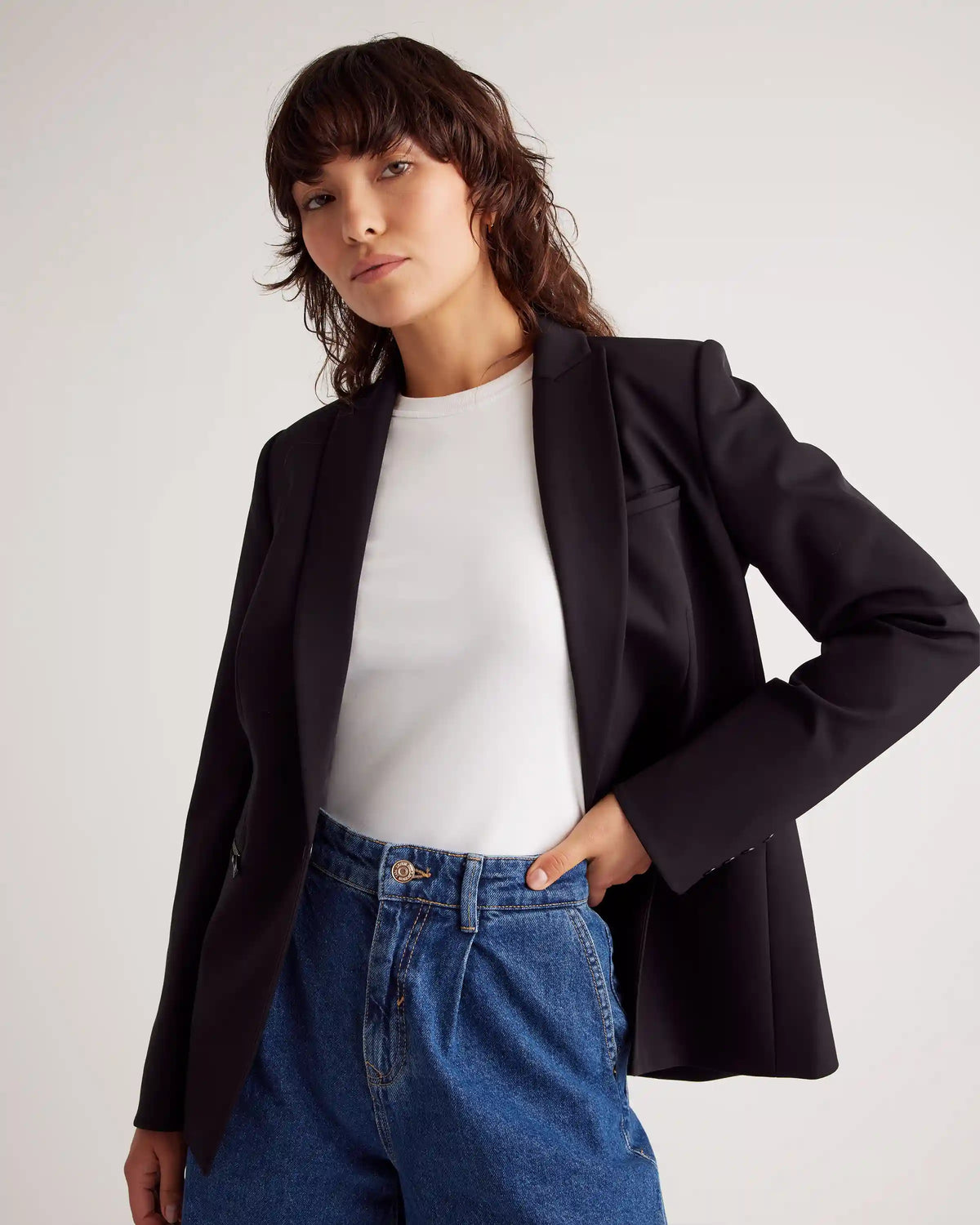 Scuba Single-Breasted Convertible Blazer