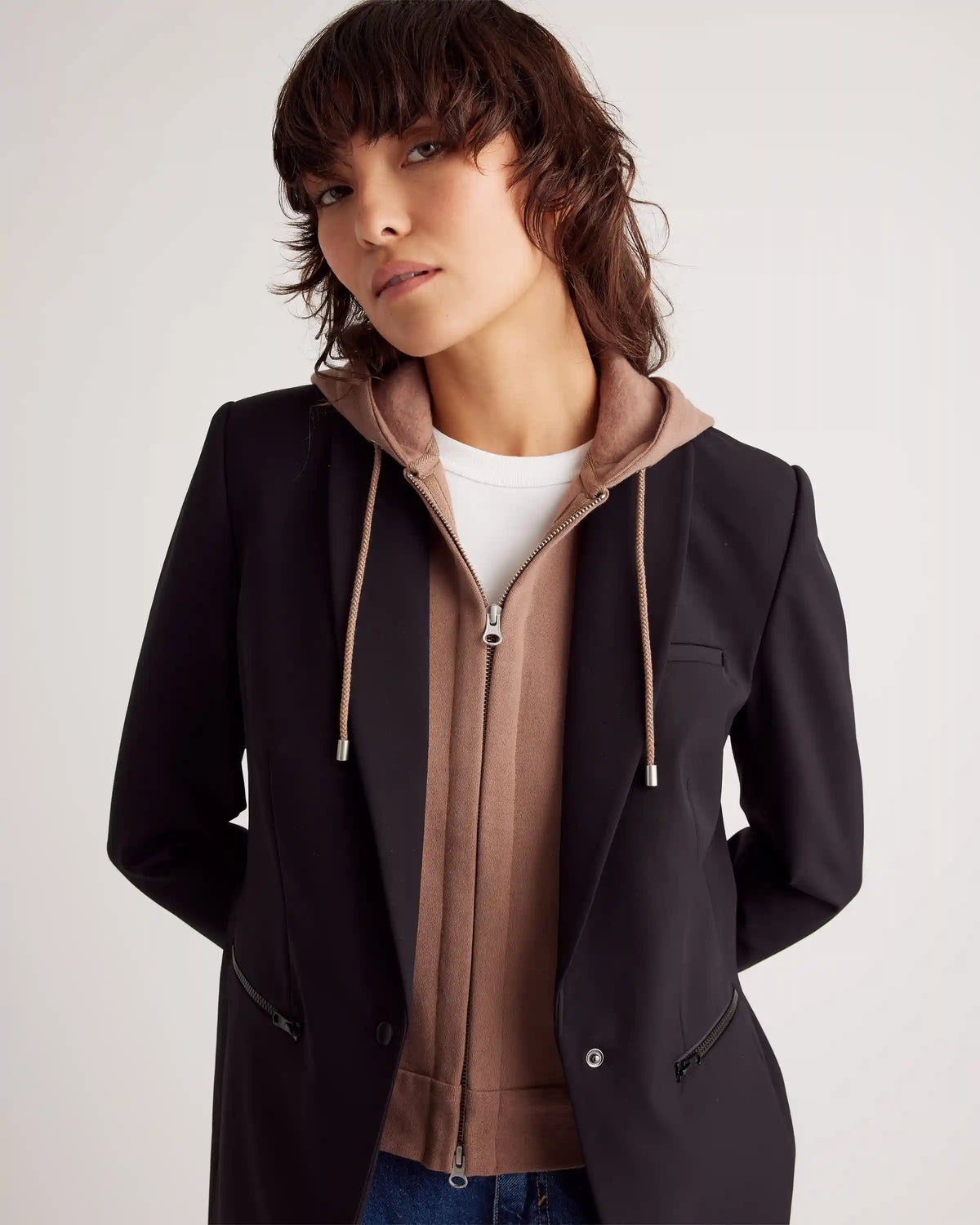 Organic Heavyweight Fleece Hoodie Blazer Insert