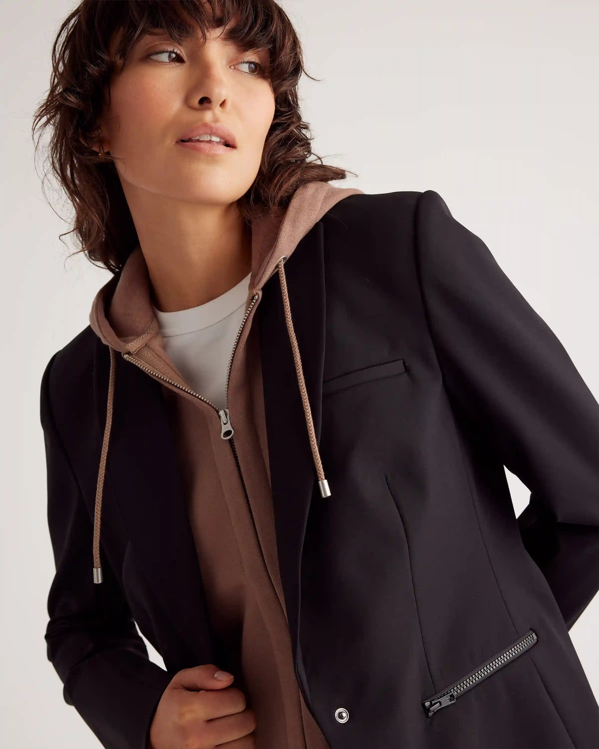 Scuba Single-Breasted Convertible Blazer