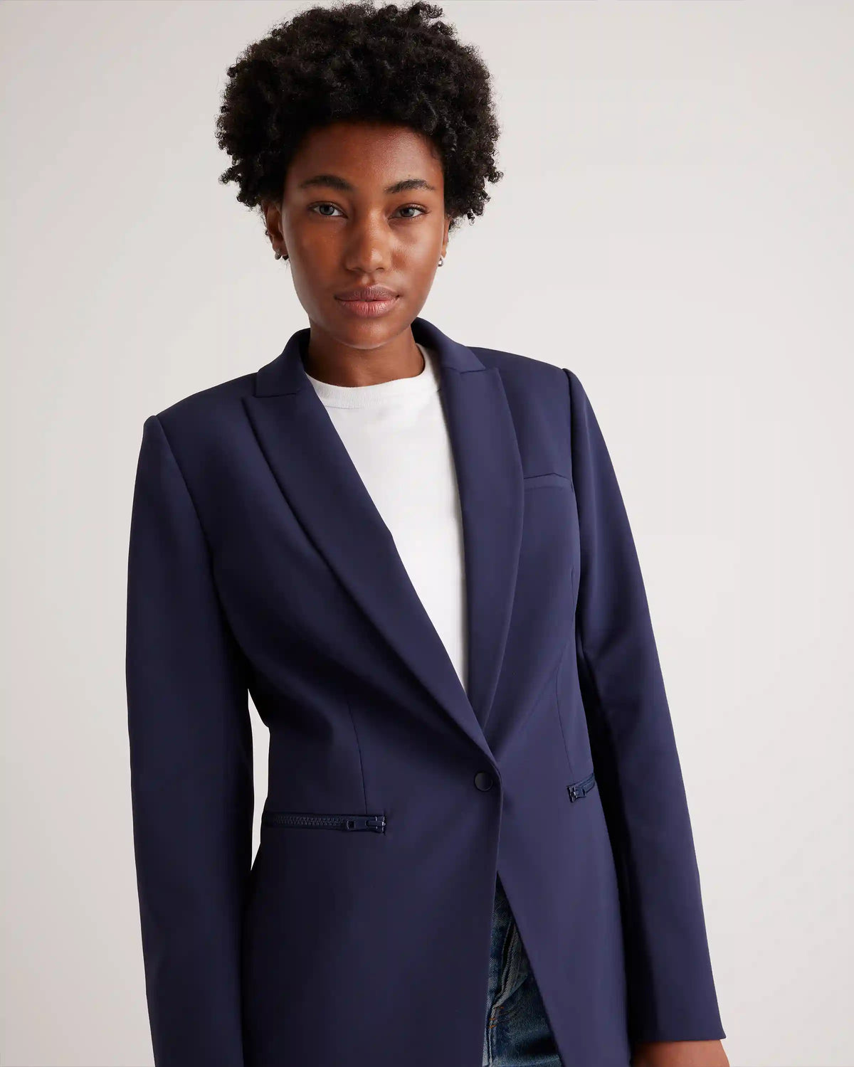Scuba Single-Breasted Convertible Blazer