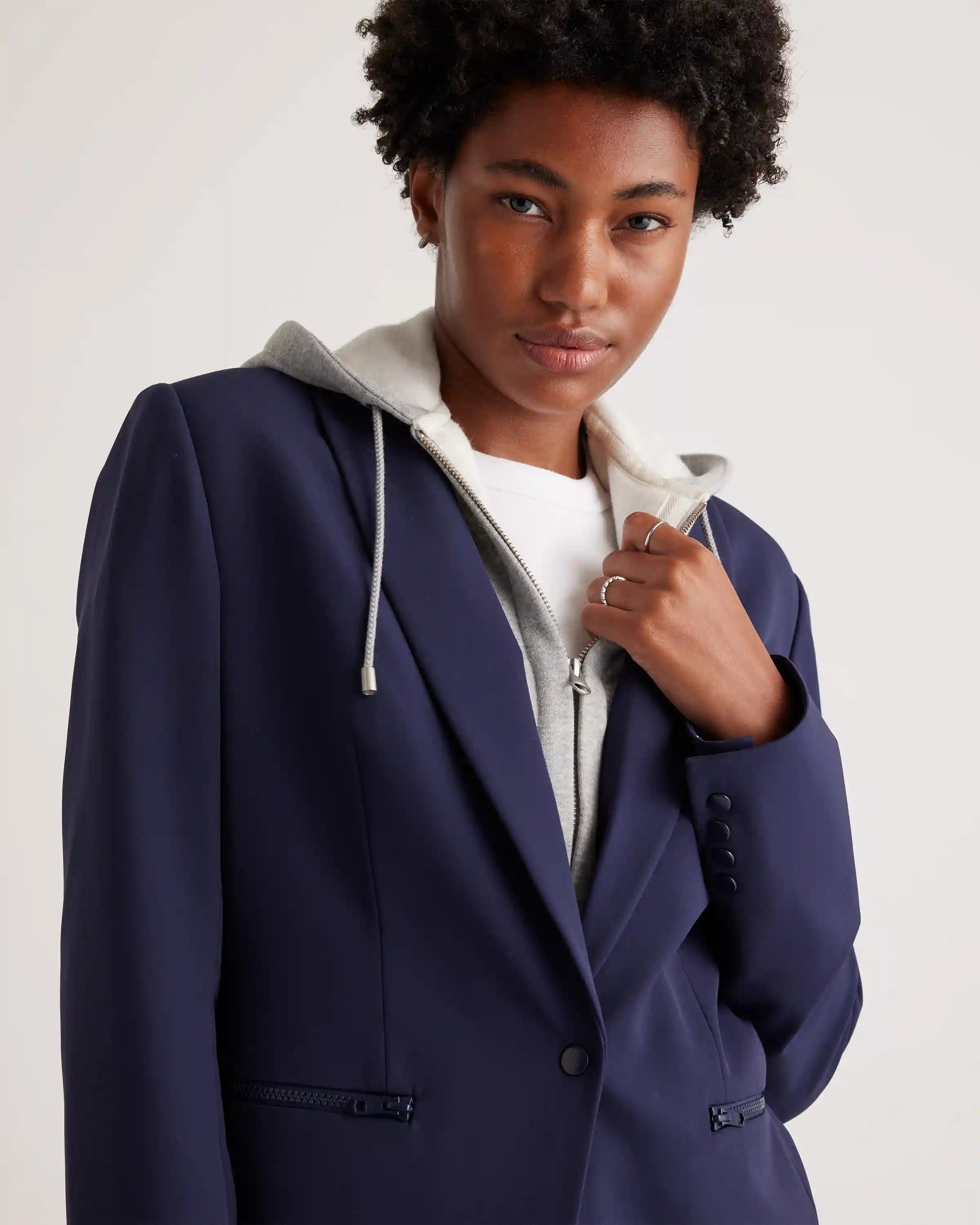Organic Heavyweight Fleece Hoodie Blazer Insert
