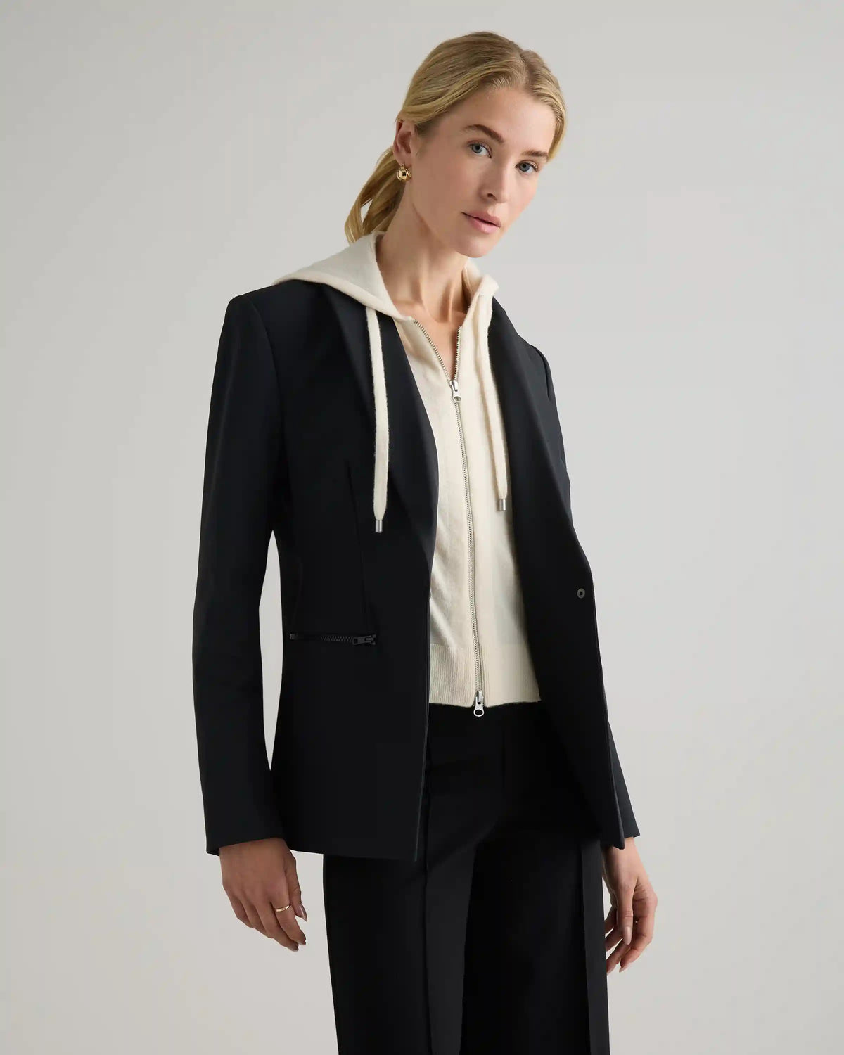 Scuba Single-Breasted Convertible Blazer