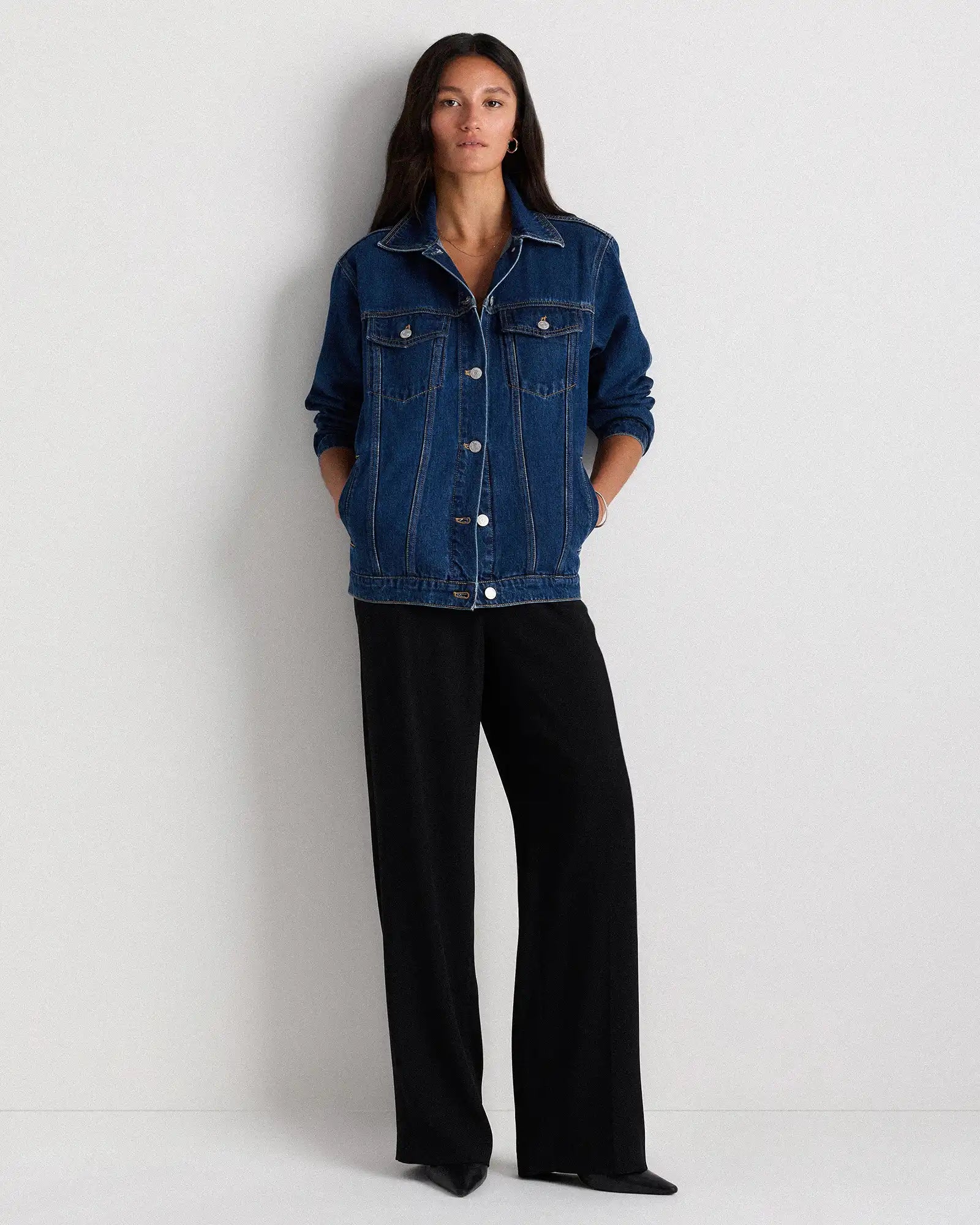 100% Organic Cotton Oversized Denim Jacket