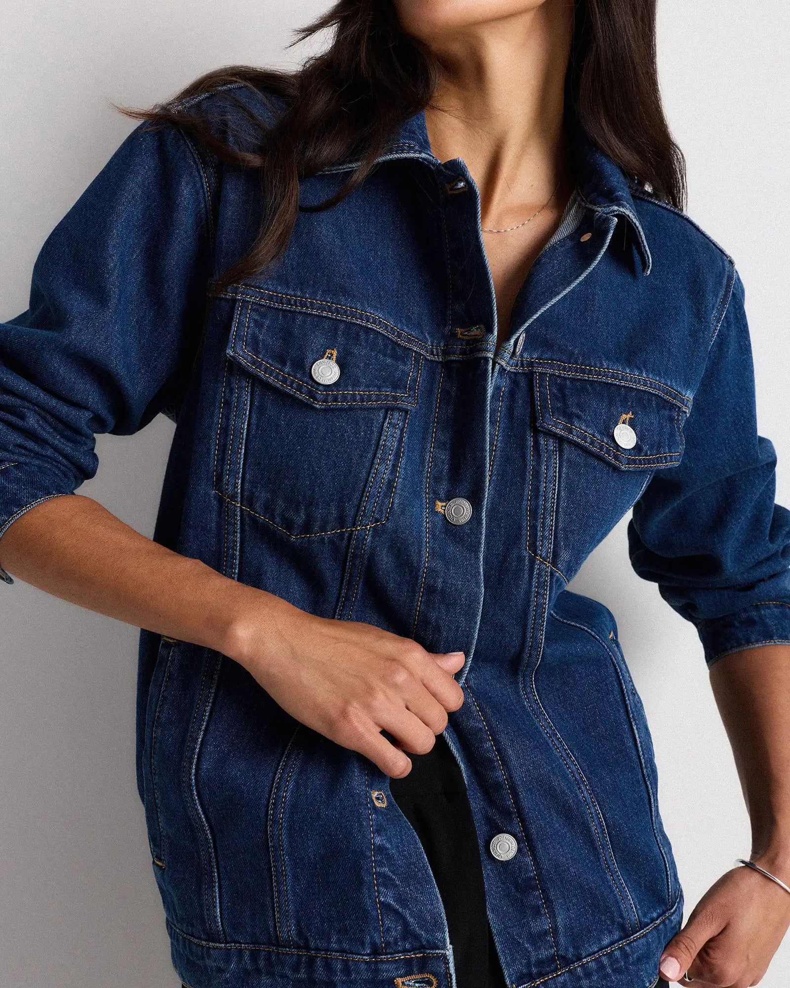 100% Organic Cotton Oversized Denim Jacket