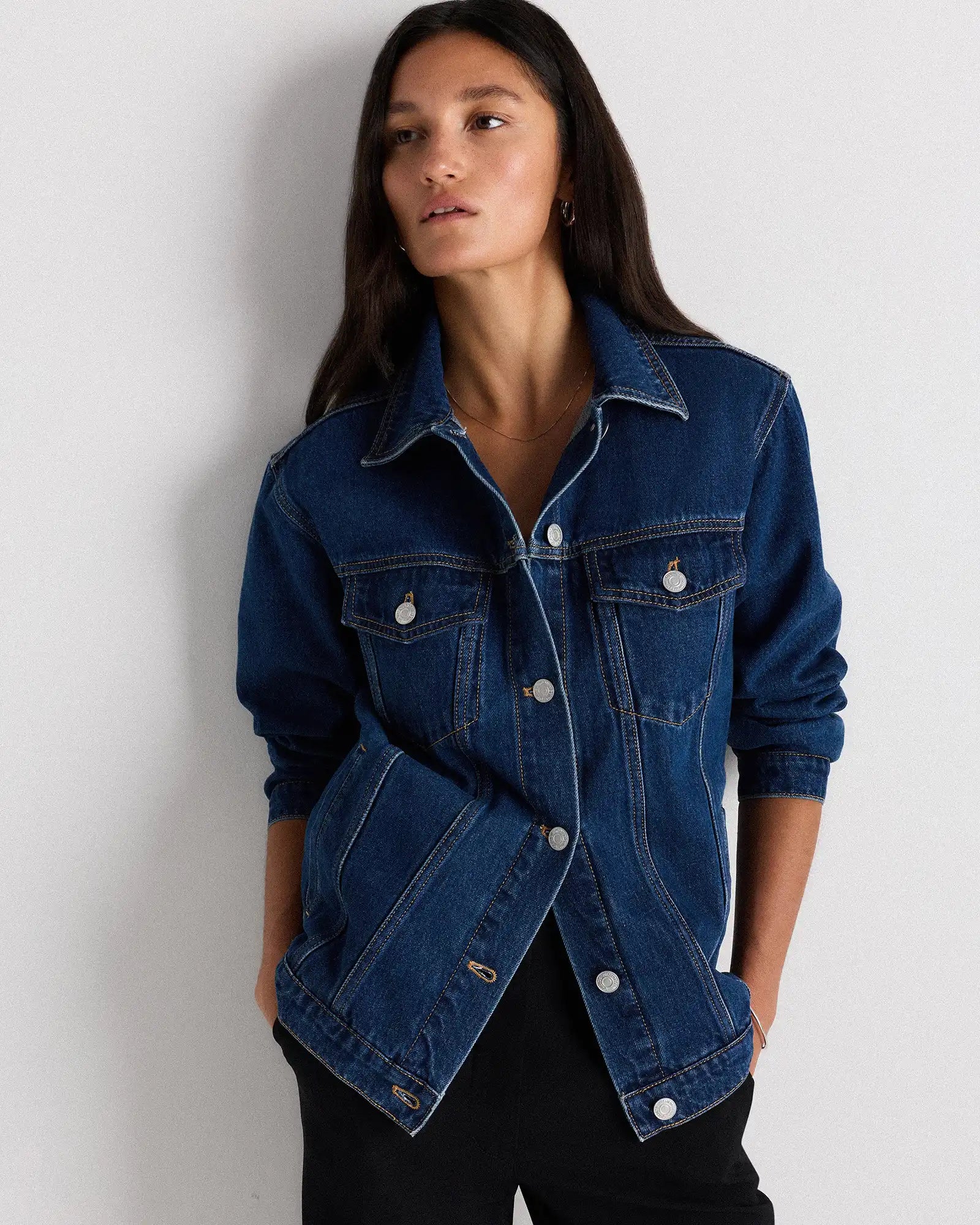100% Organic Cotton Oversized Denim Jacket