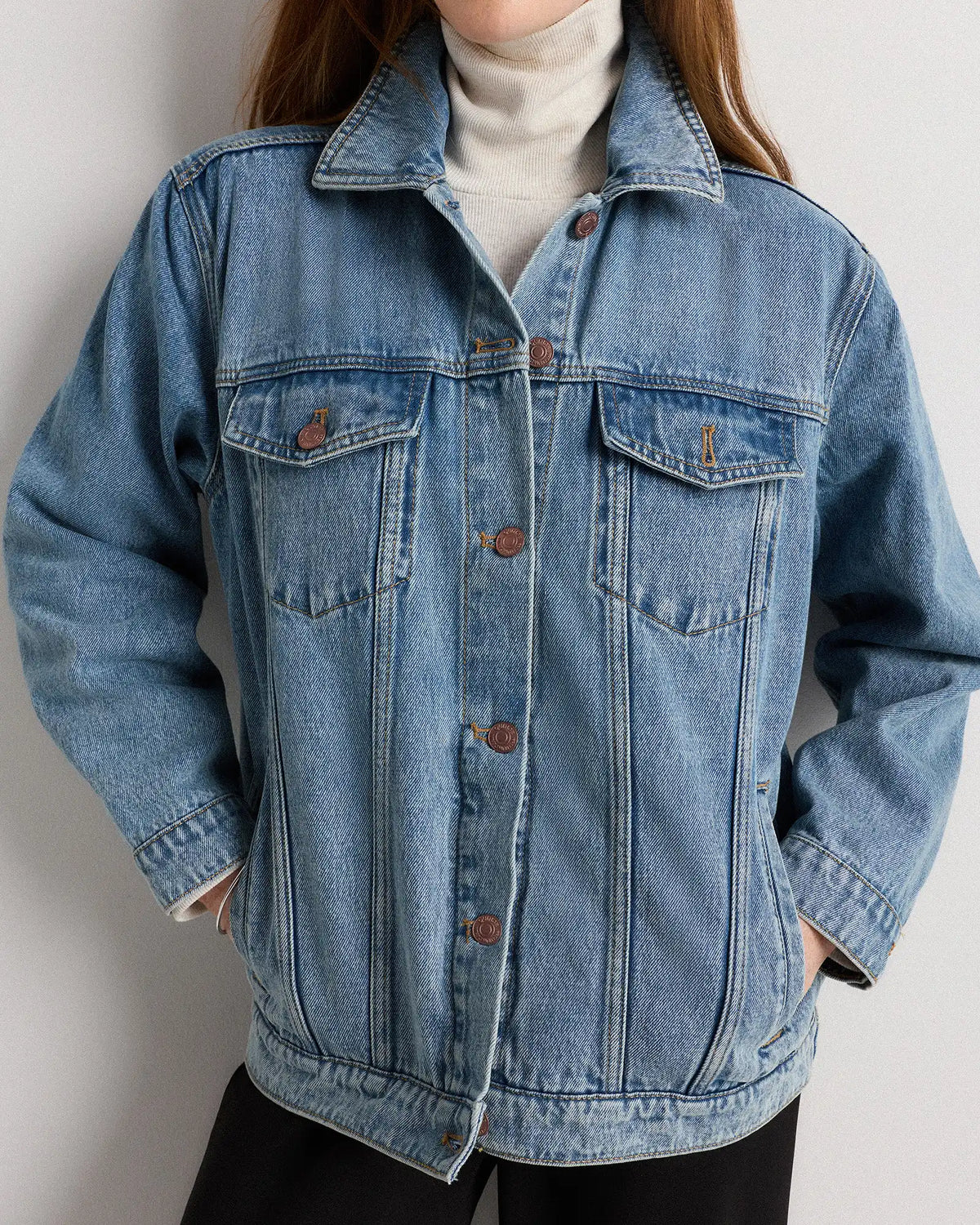 100% Organic Cotton Oversized Denim Jacket