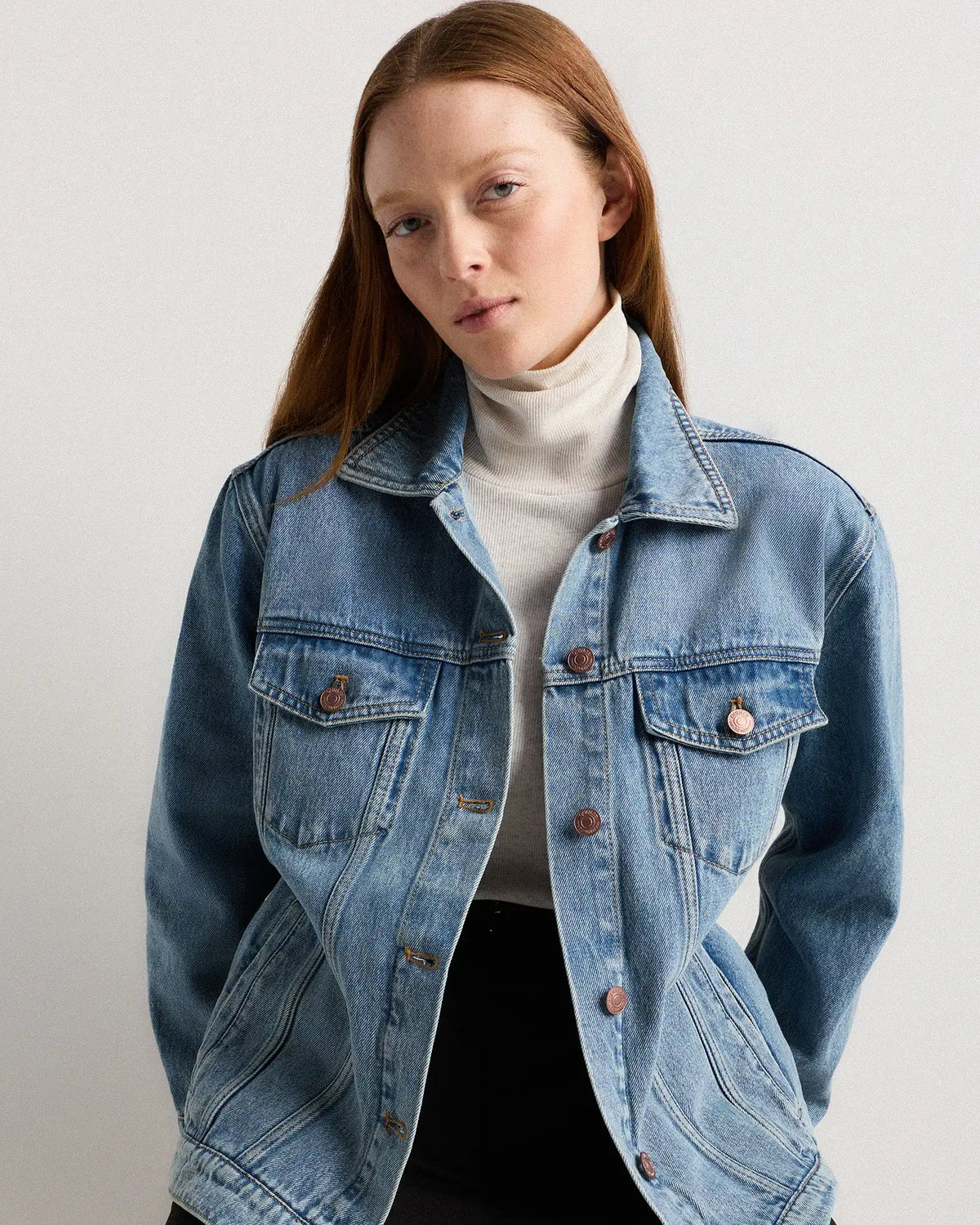 100% Organic Cotton Oversized Denim Jacket
