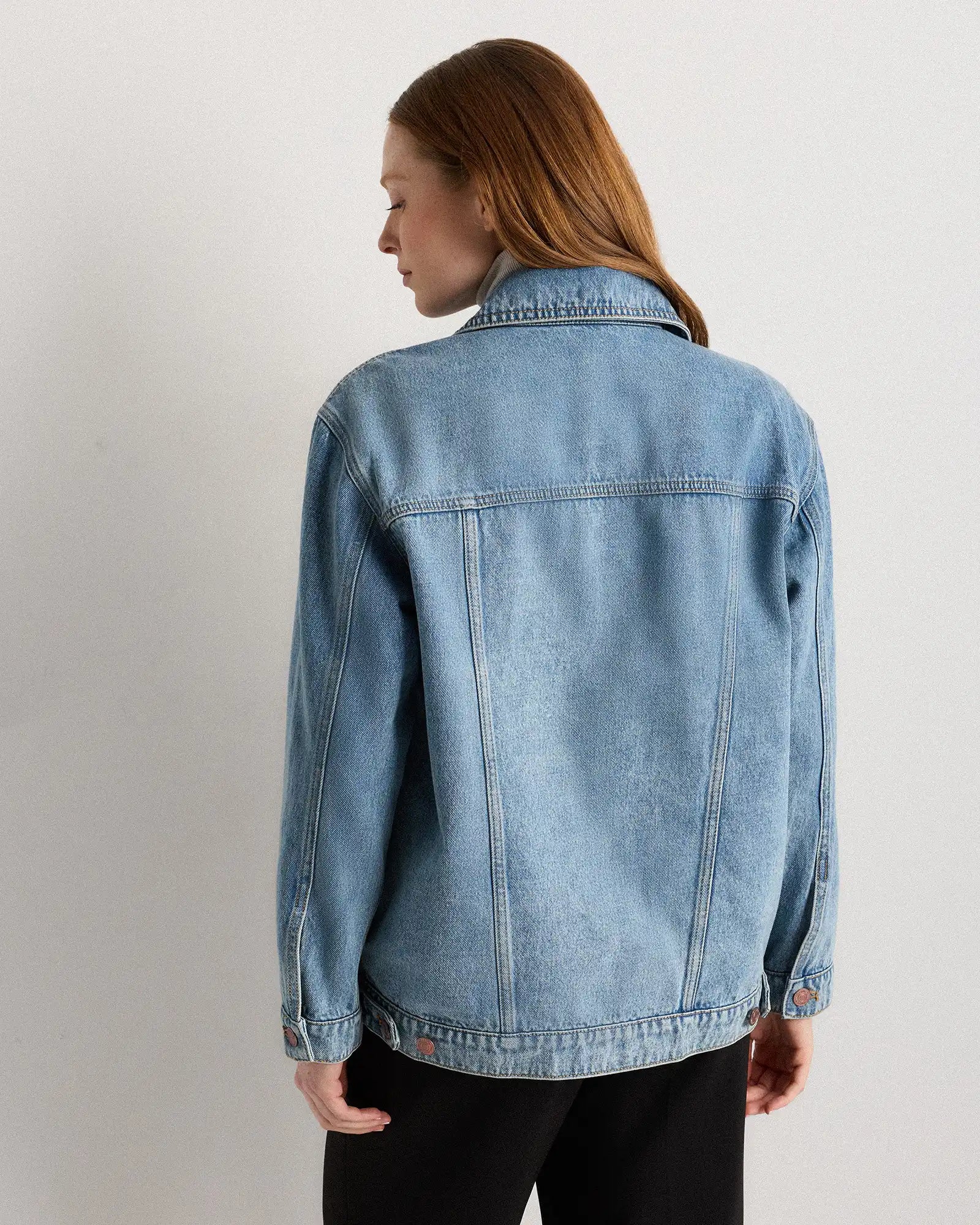 100% Organic Cotton Oversized Denim Jacket