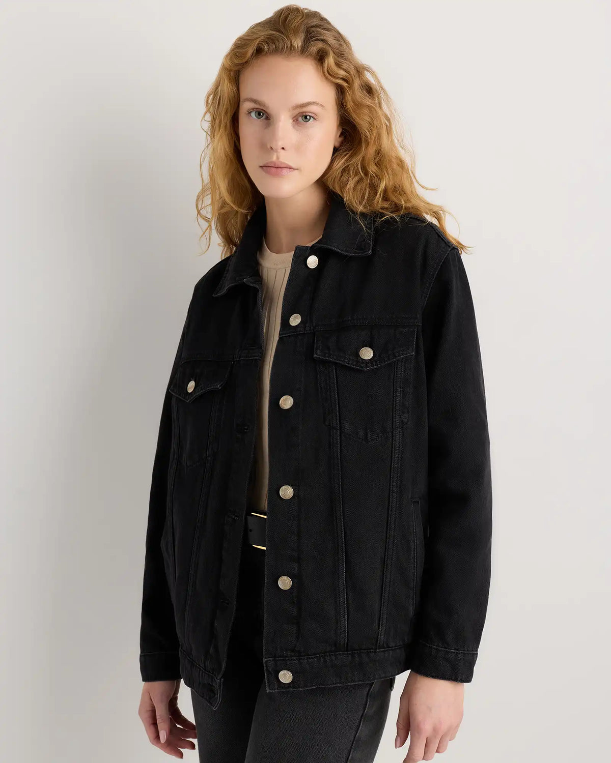 100% Organic Cotton Oversized Denim Jacket