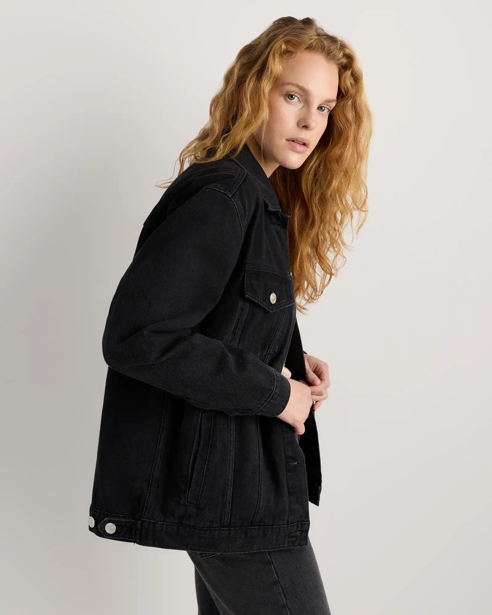 100% Organic Cotton Oversized Denim Jacket