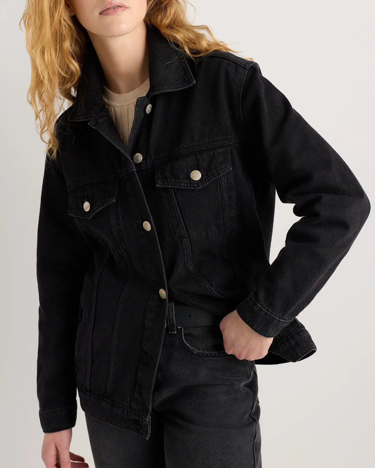 100% Organic Cotton Oversized Denim Jacket