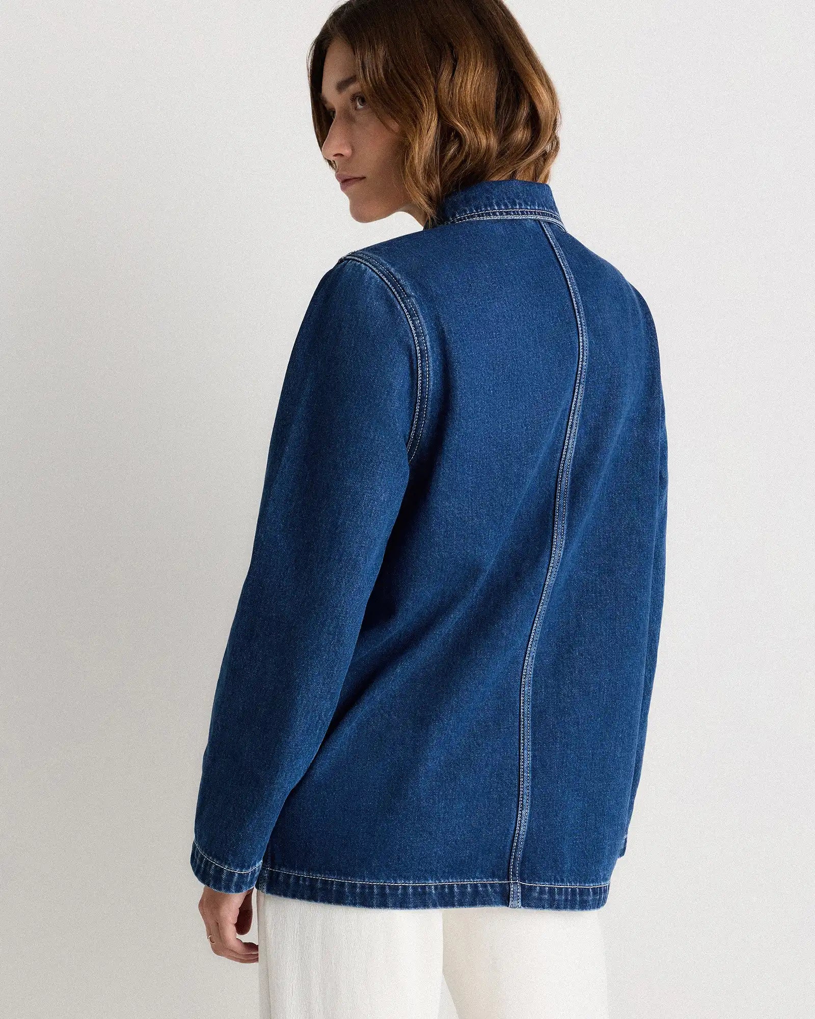 100% Organic Cotton Denim Chore Jacket