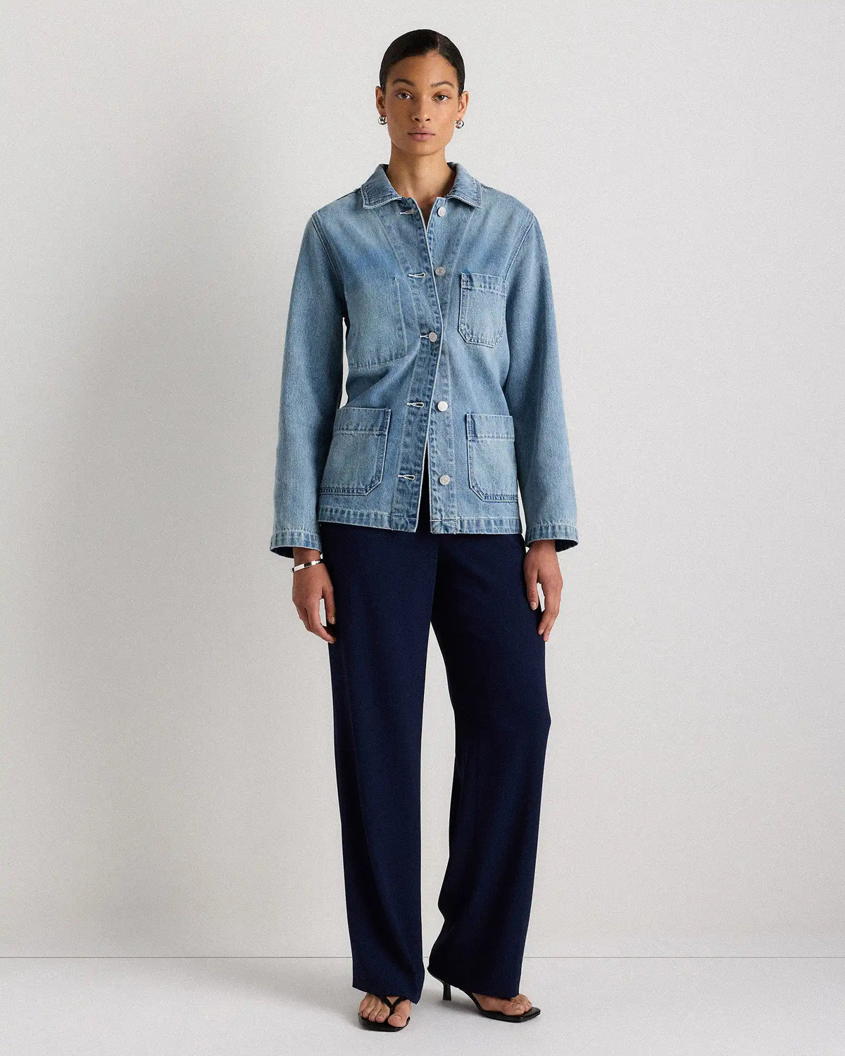 100% Organic Cotton Denim Chore Jacket
