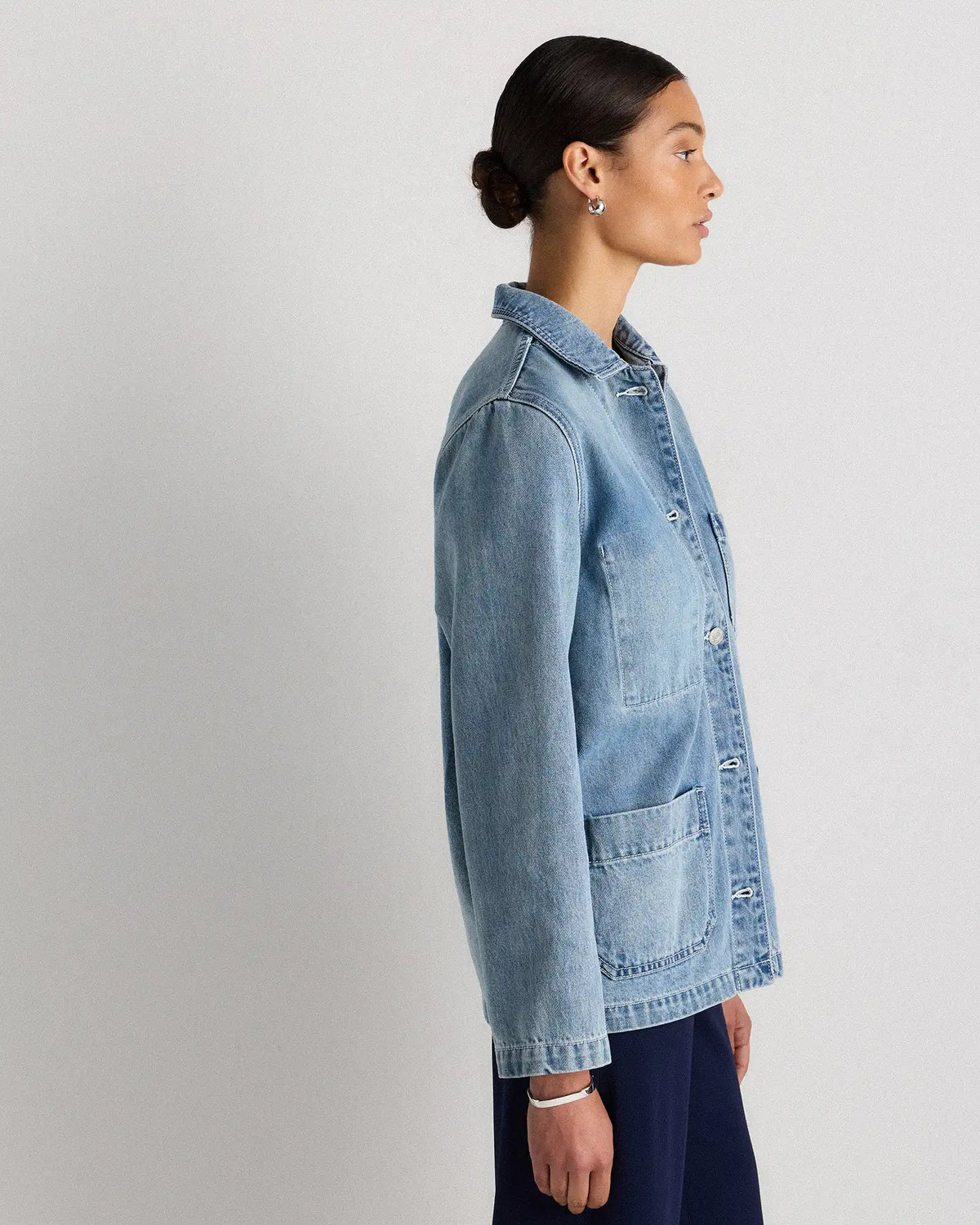 100% Organic Cotton Denim Chore Jacket