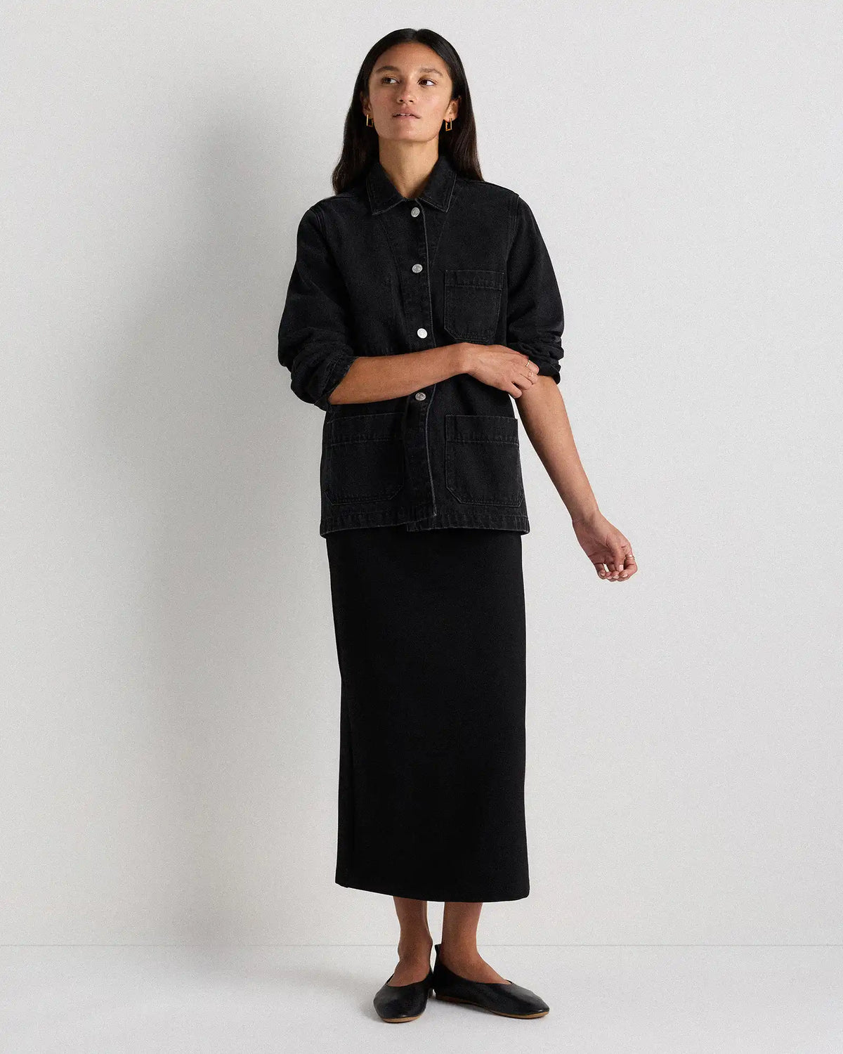 100% Organic Cotton Denim Chore Jacket