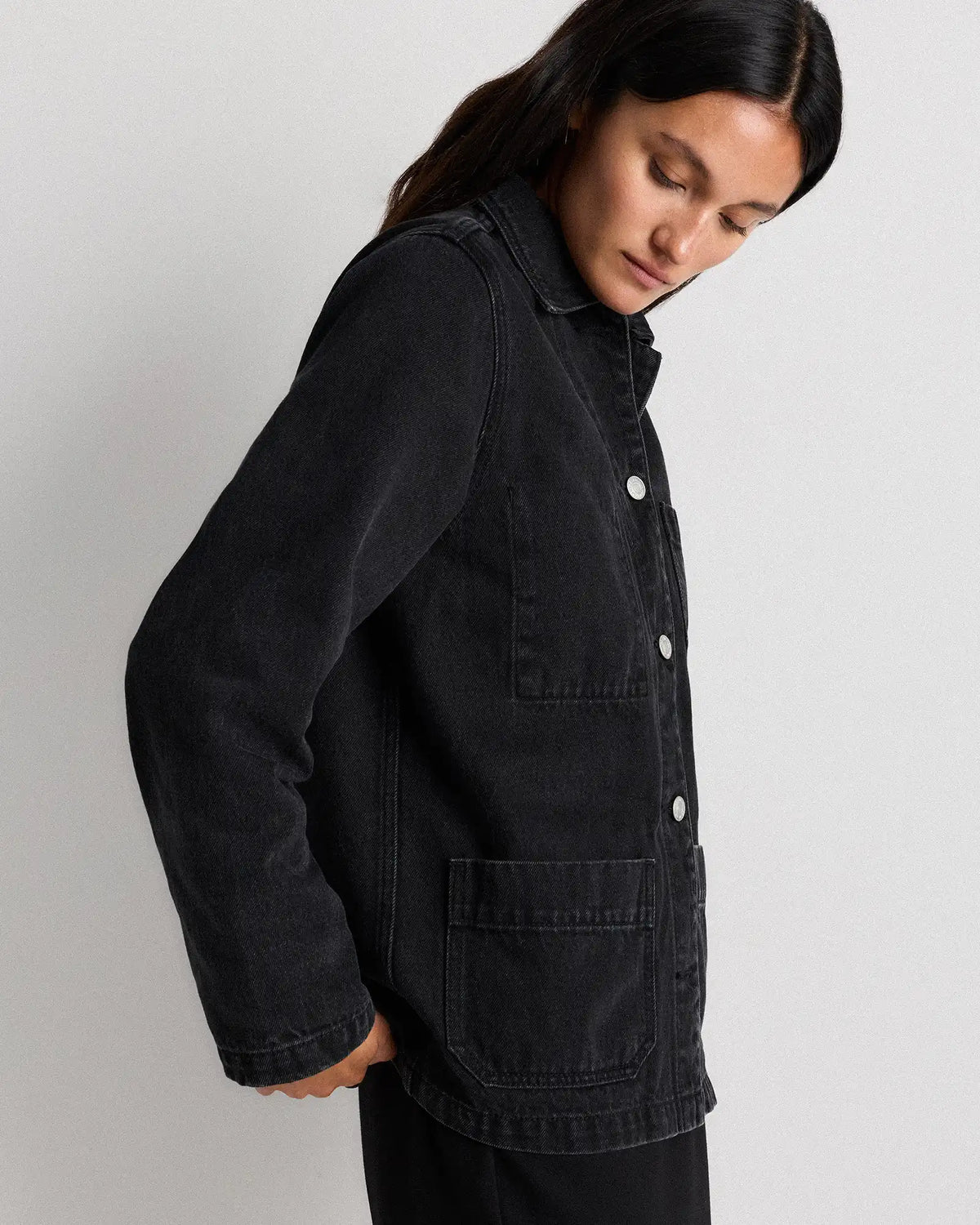 100% Organic Cotton Denim Chore Jacket