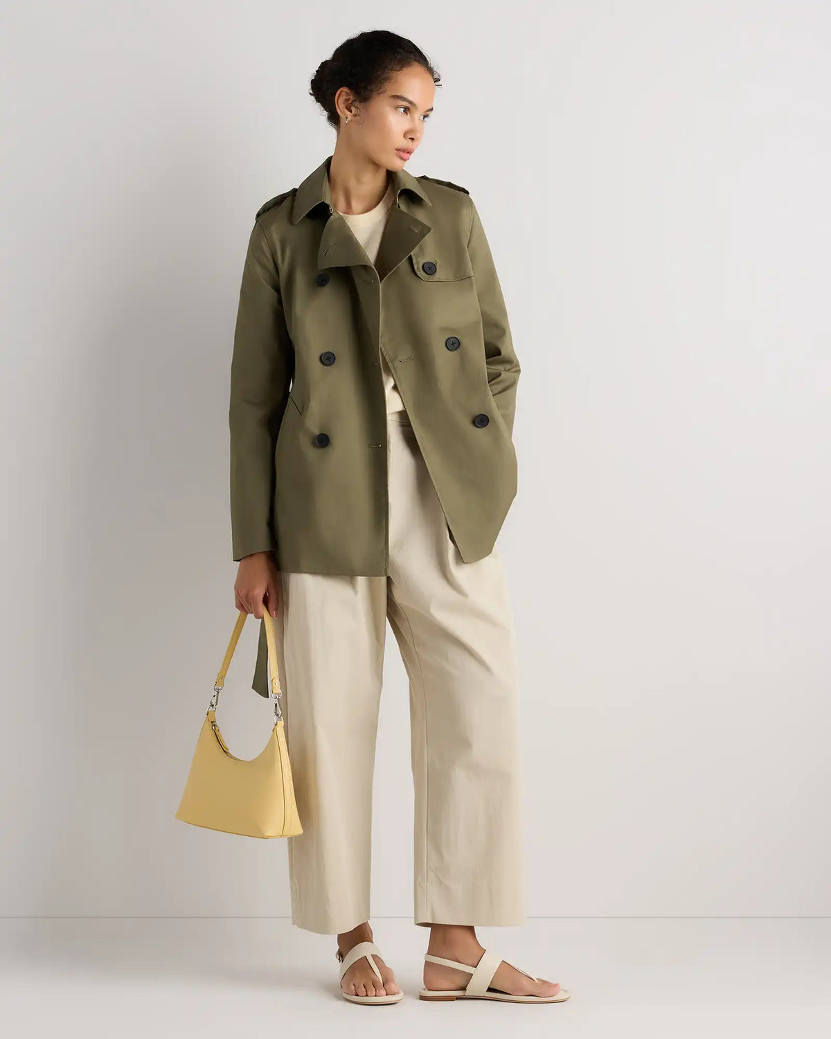 Comfort Stretch Short Trench Coat