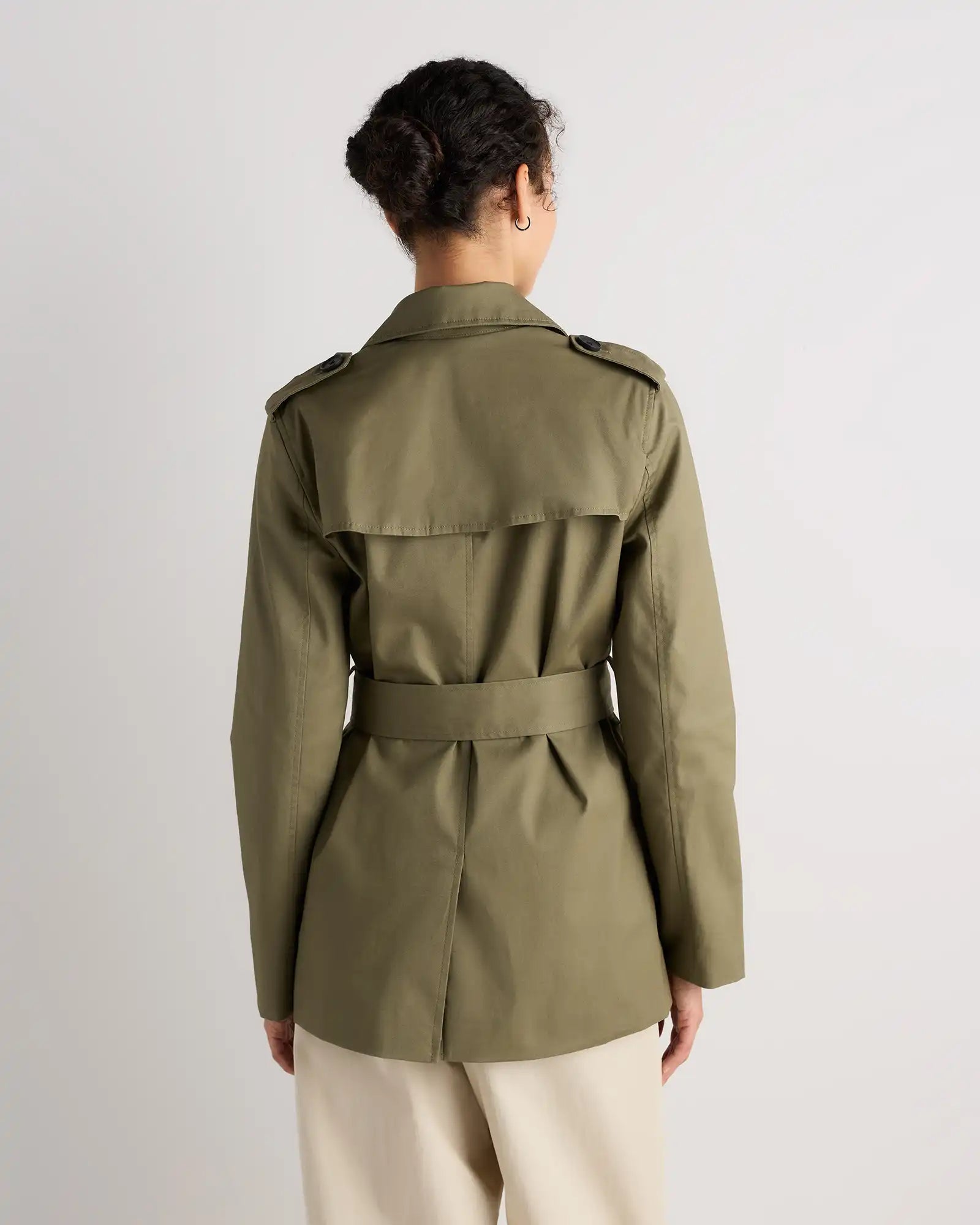 Comfort Stretch Short Trench Coat