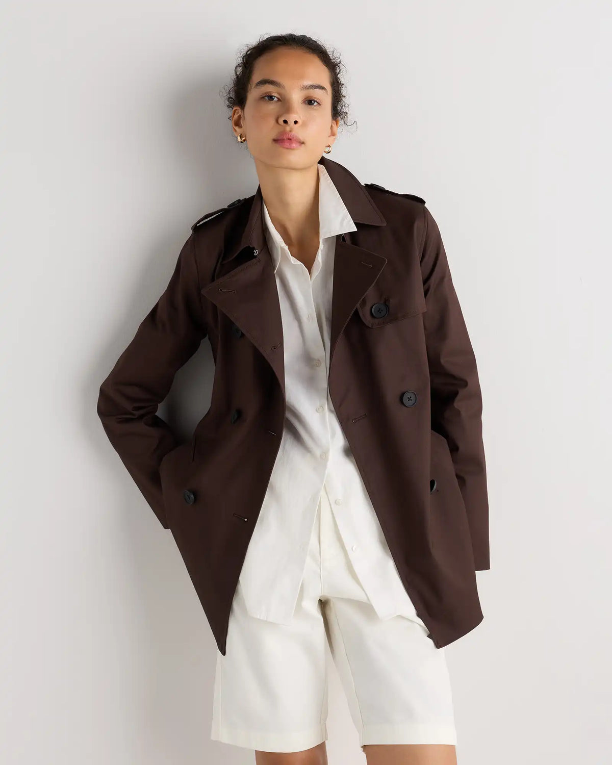 Comfort Stretch Short Trench Coat