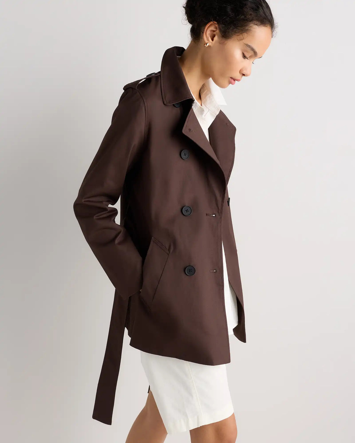 Comfort Stretch Short Trench Coat