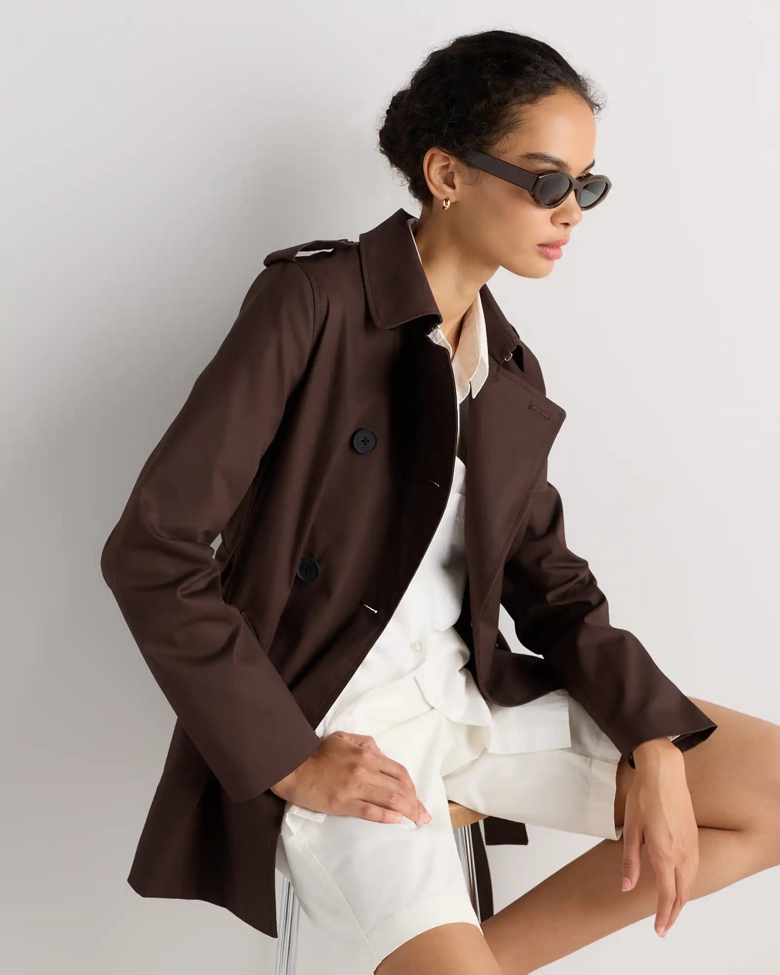 Comfort Stretch Short Trench Coat