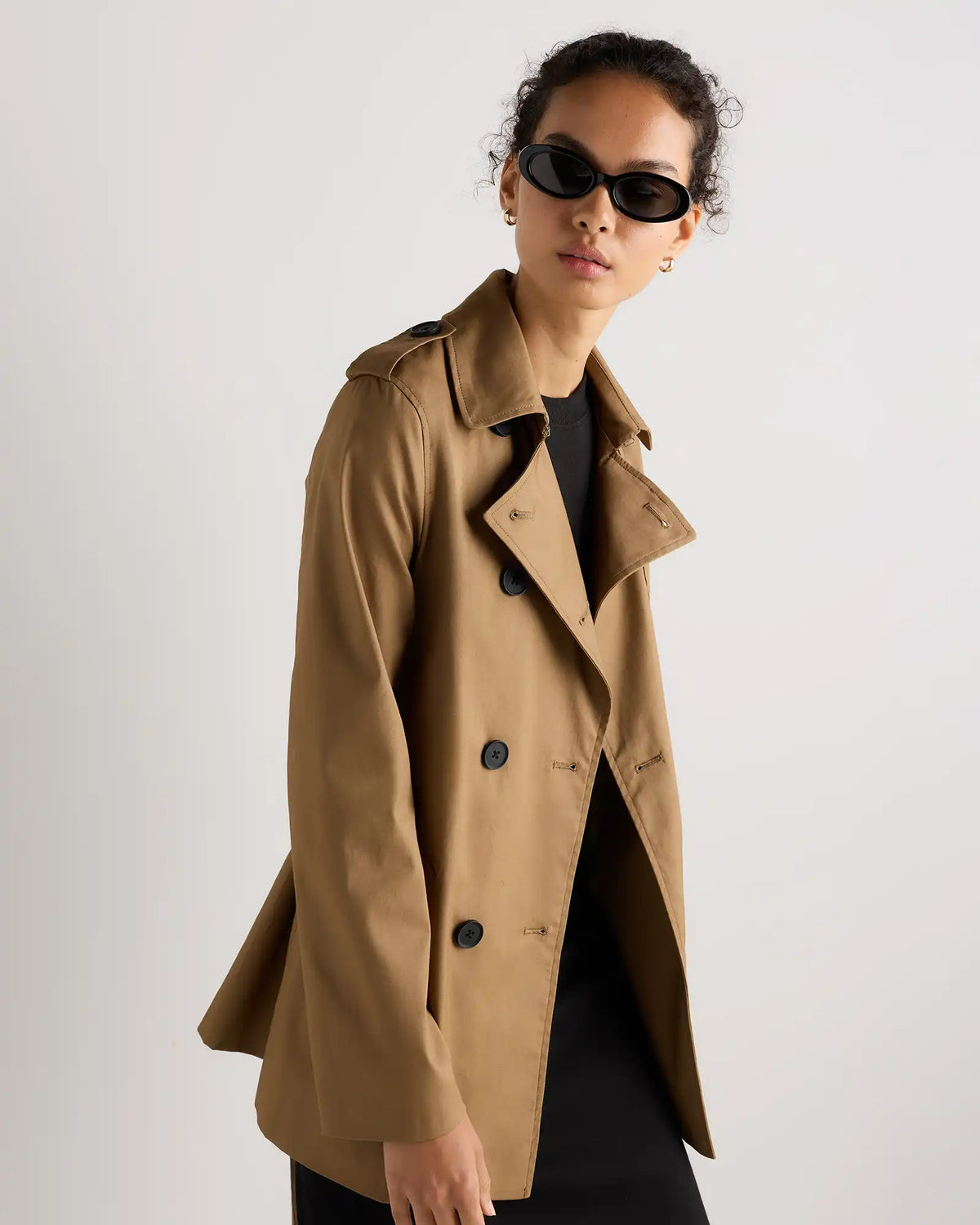 Comfort Stretch Short Trench Coat