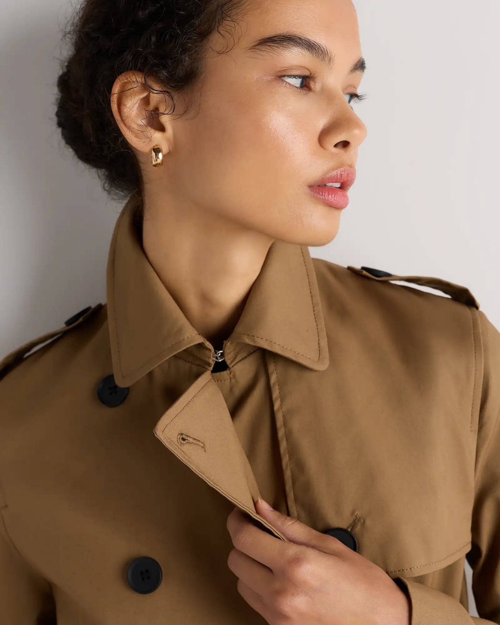Comfort Stretch Short Trench Coat