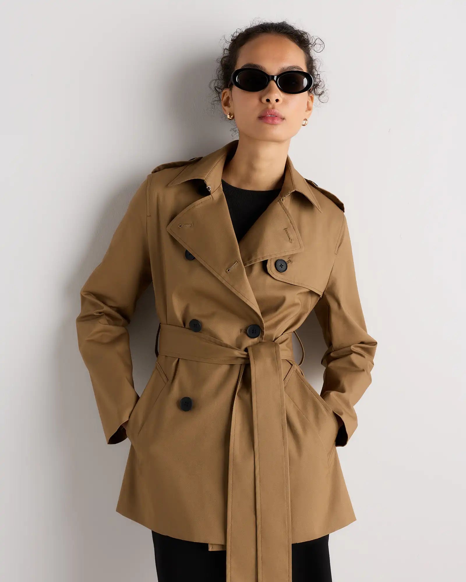 Comfort Stretch Short Trench Coat