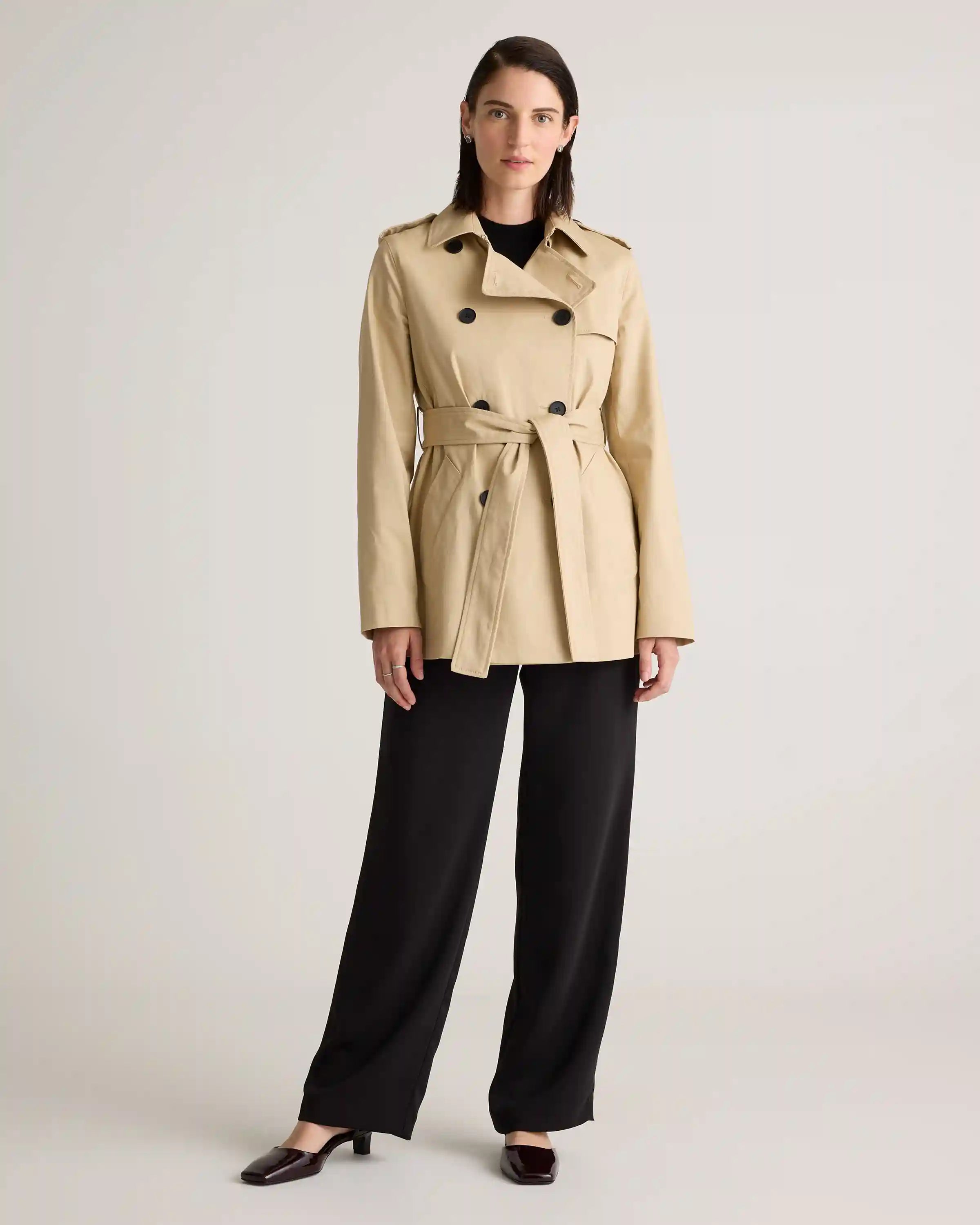 Comfort Stretch Short Trench Coat