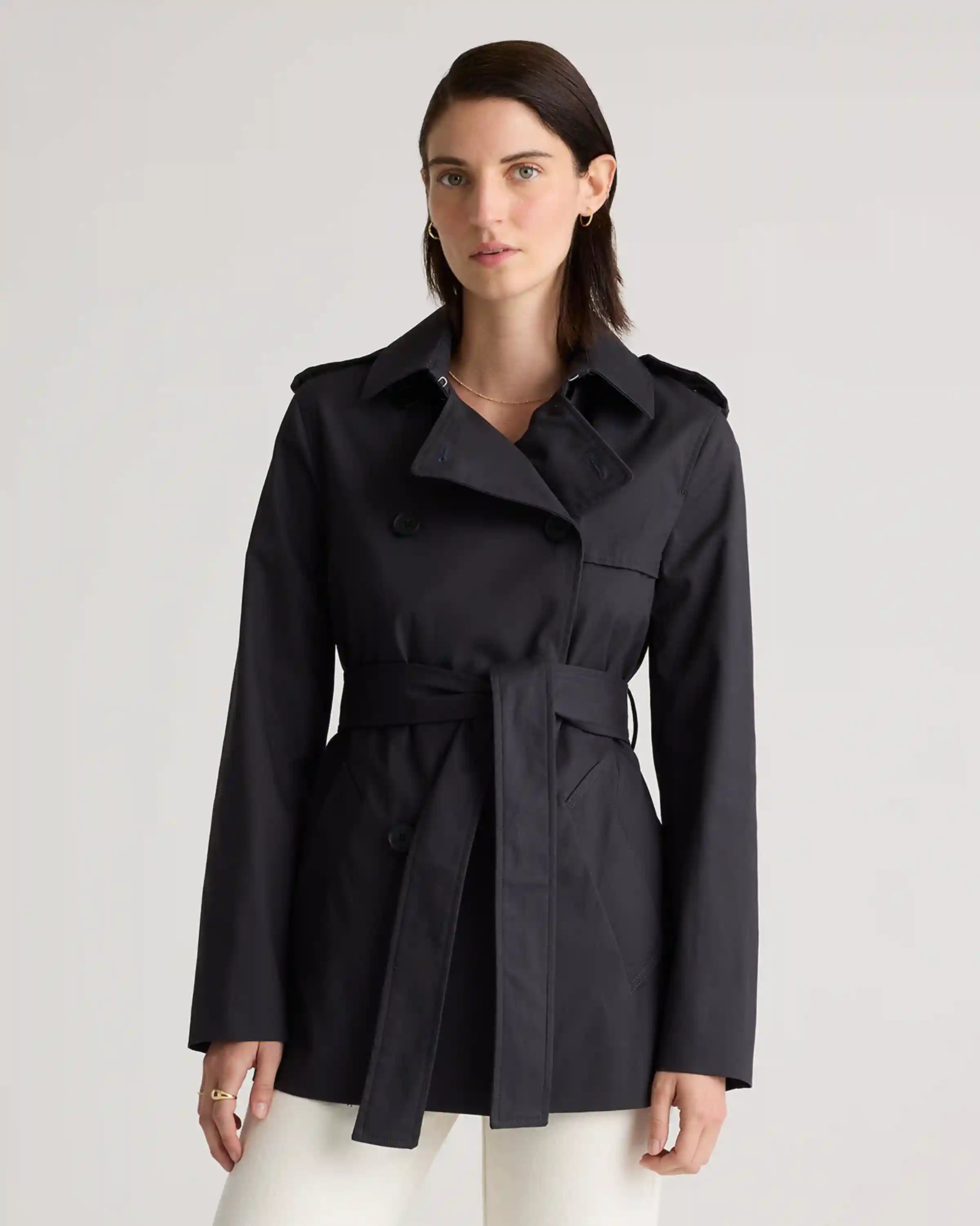 Comfort Stretch Short Trench Coat