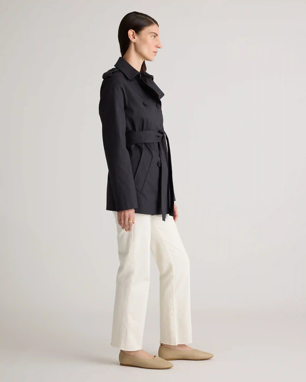 Comfort Stretch Short Trench Coat