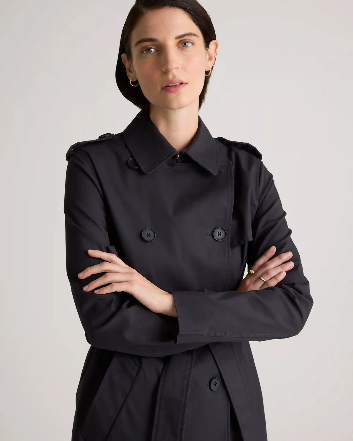 Comfort Stretch Short Trench Coat