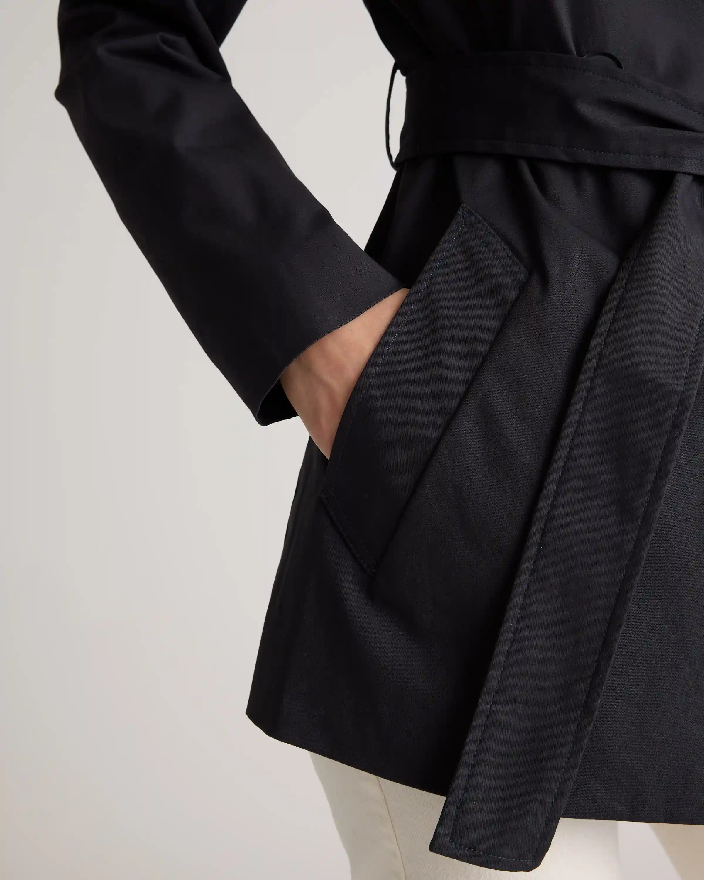 Comfort Stretch Short Trench Coat