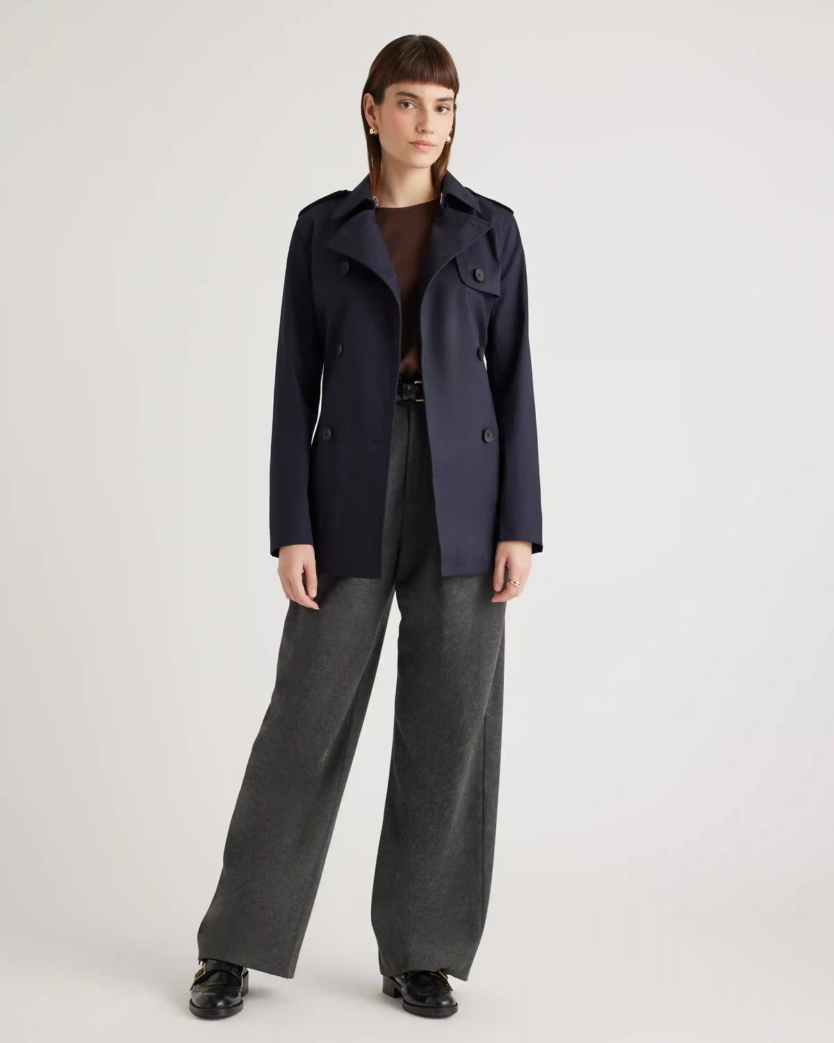 Comfort Stretch Short Trench Coat
