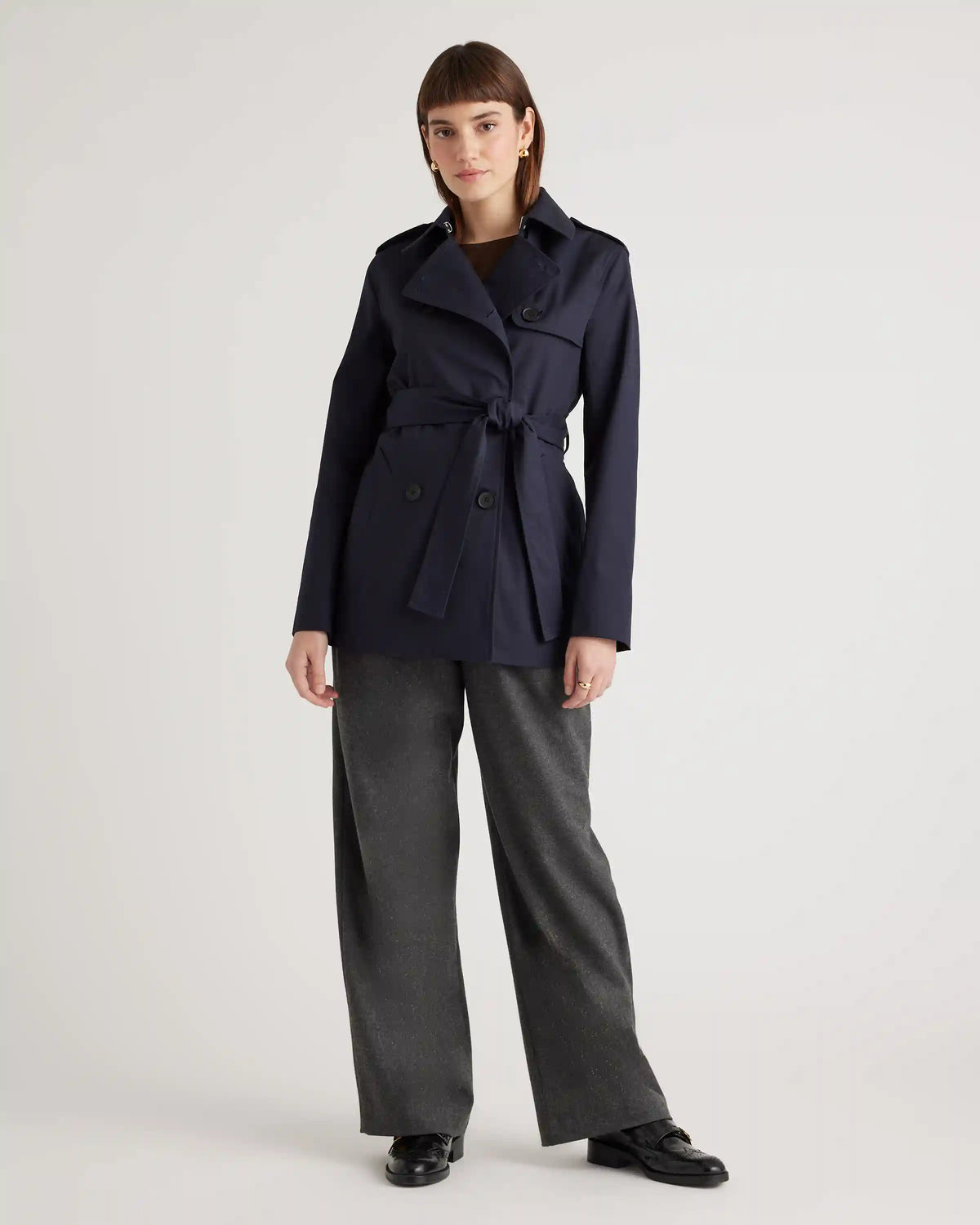 Comfort Stretch Short Trench Coat