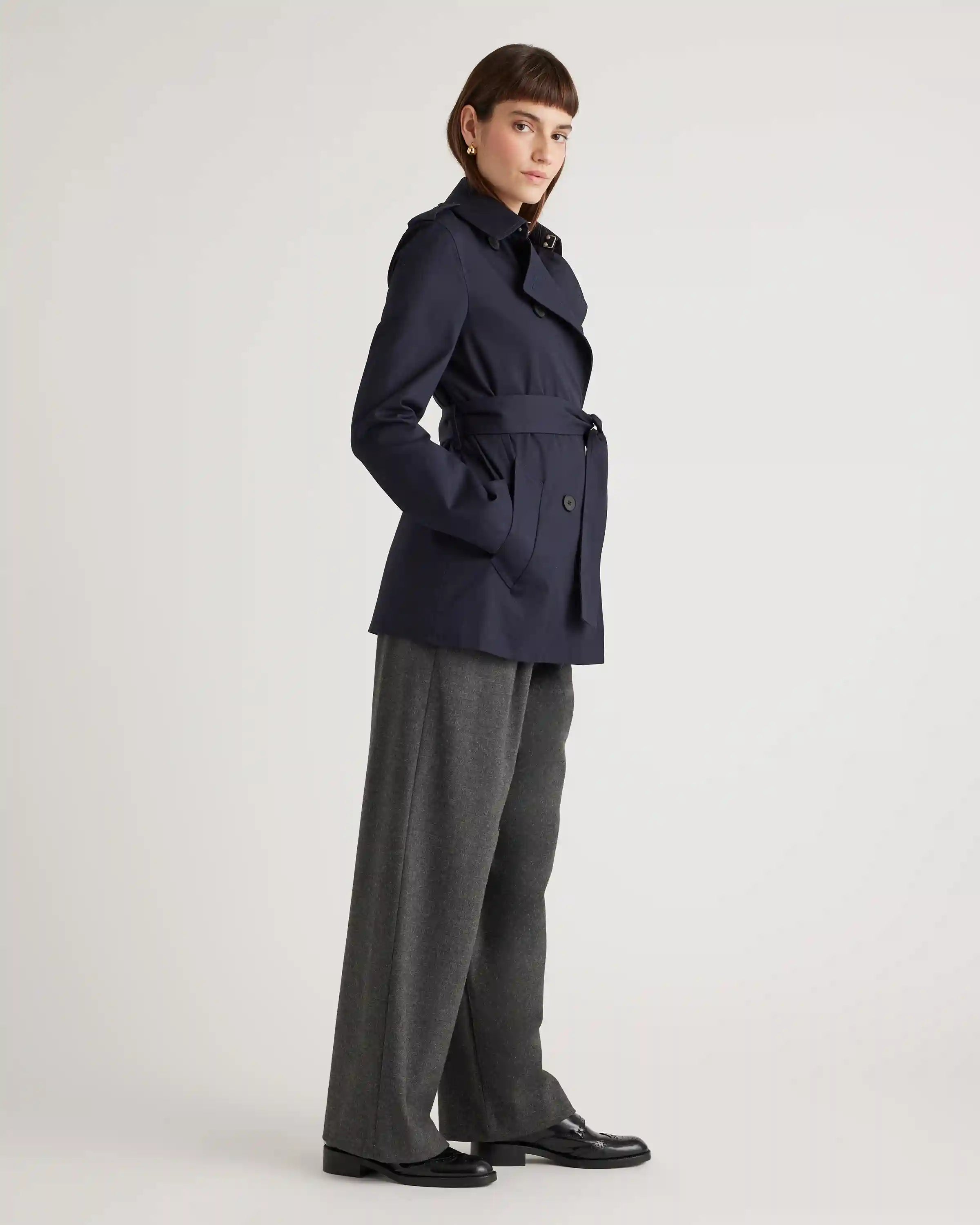 Comfort Stretch Short Trench Coat